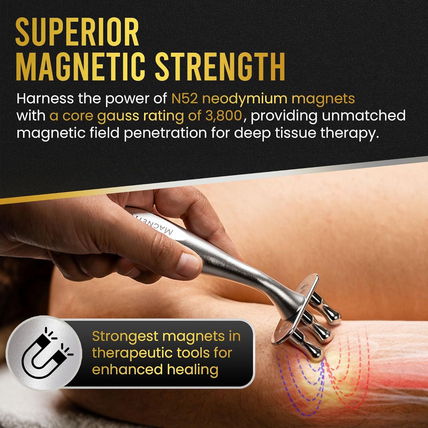 Tenedor de Masaje Magnético MagnetRX ECM01 - Terapia Portátil