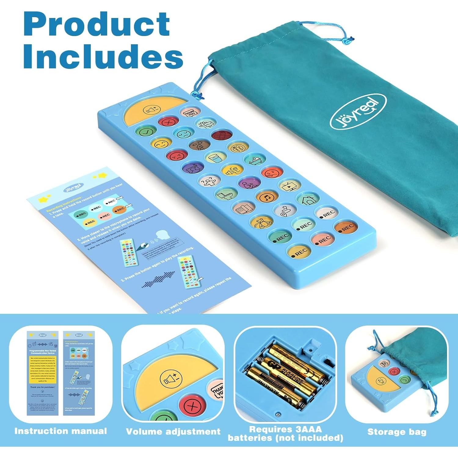 Dispositivo AAC Joyreal para Autismo con 6 Botones Programables