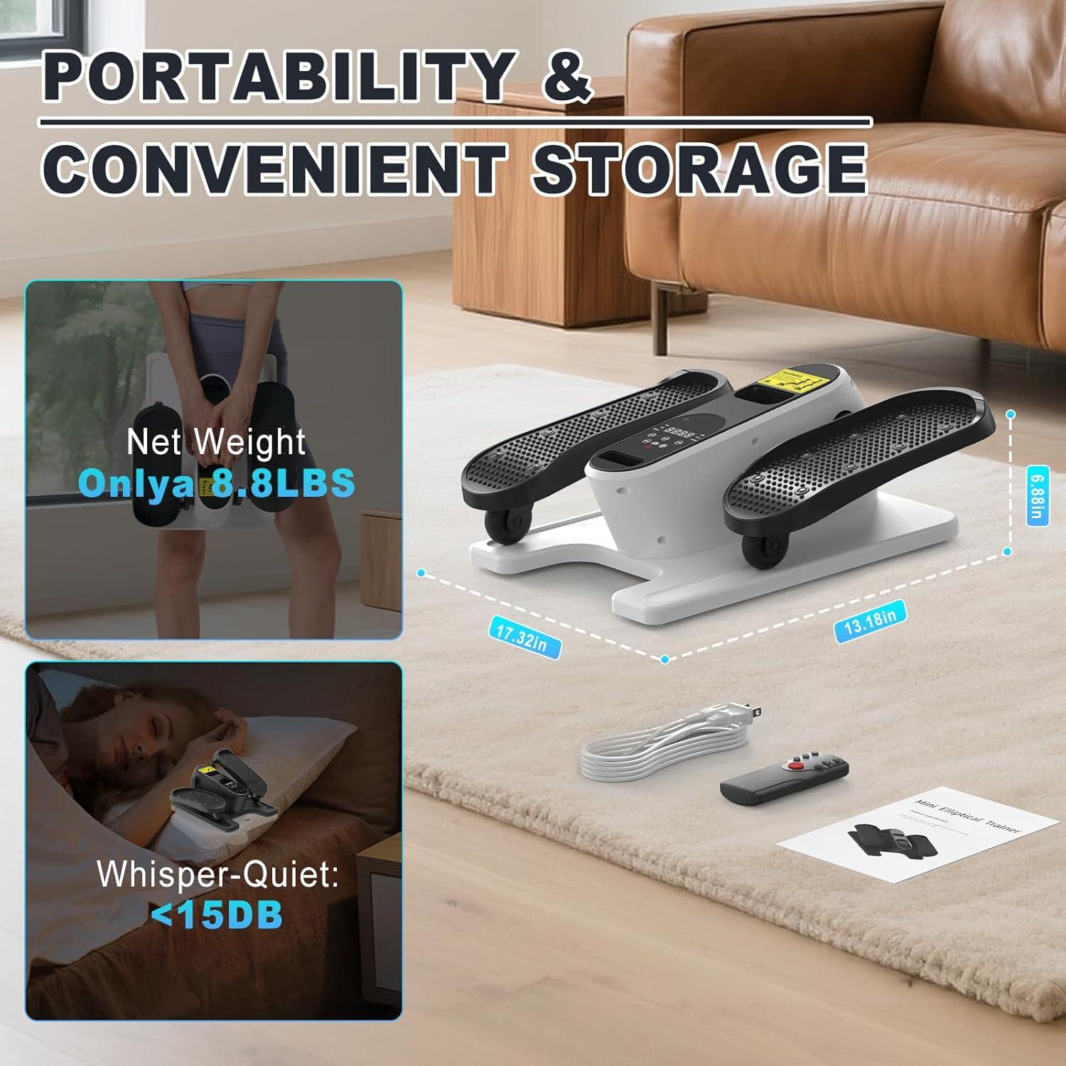 Máquina Elíptica Bajo Escritorio OSCILANTE DELGADO 12 Velocidades