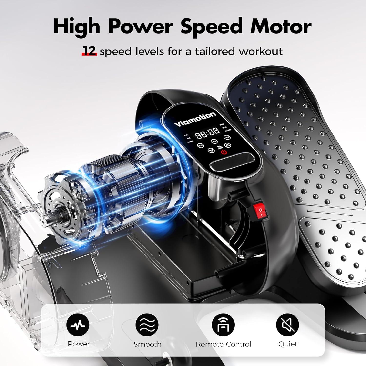 Máquina Elíptica de Escritorio Viamotion, Ejercitador Silencioso 12 Velocidades