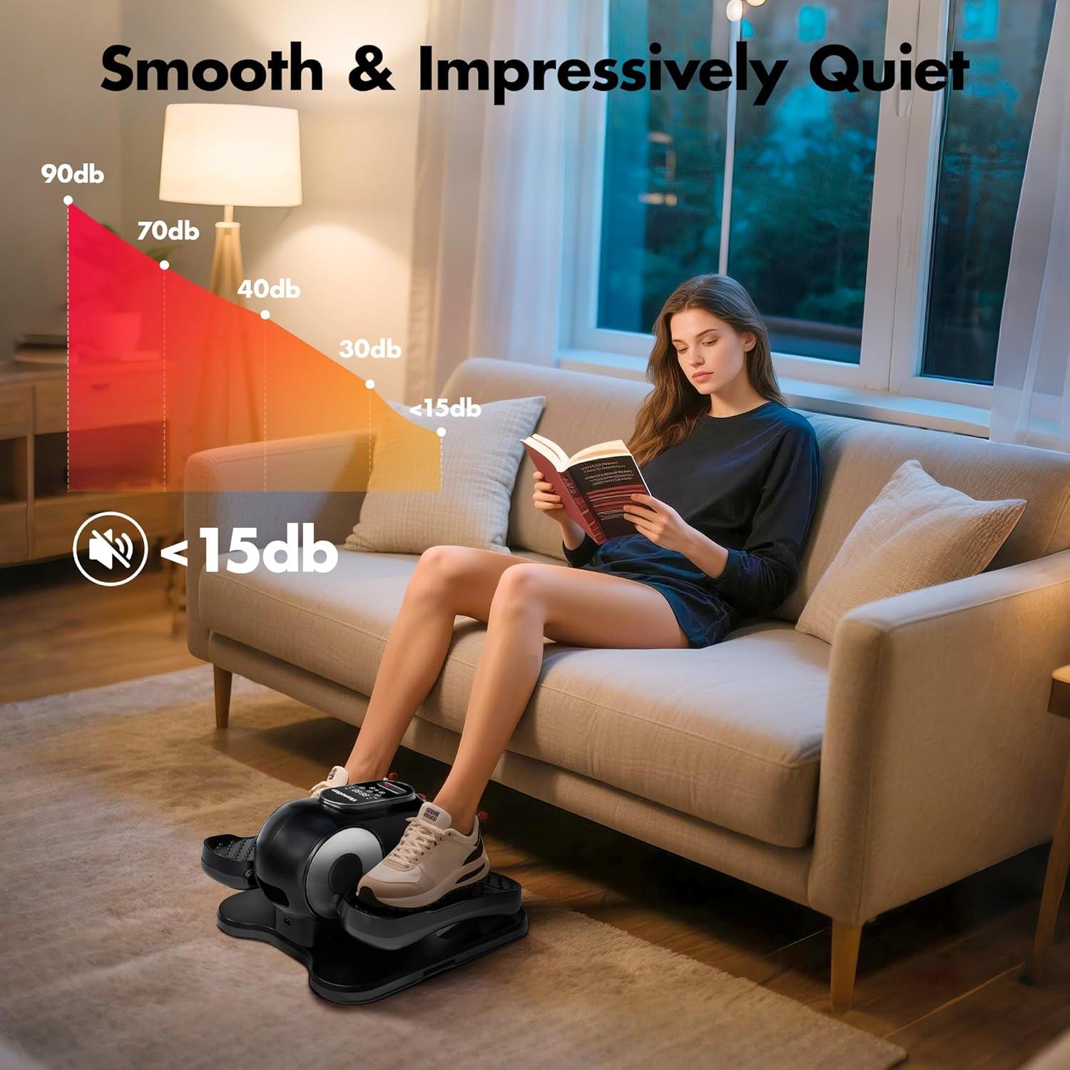 Máquina Elíptica de Escritorio Viamotion, Ejercitador Silencioso 12 Velocidades