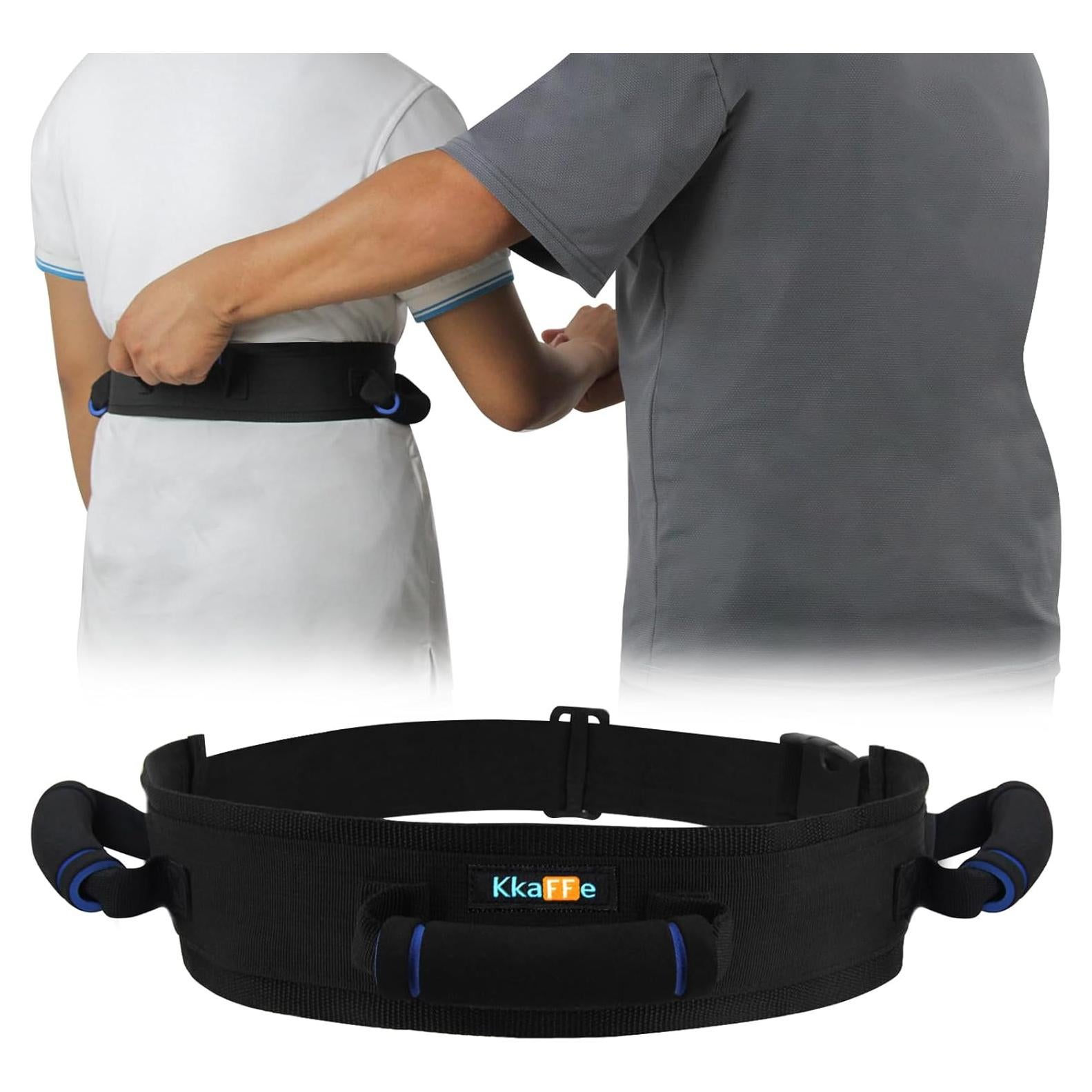 Cinturón de marcha KkaFFe con asas de goma para ancianos