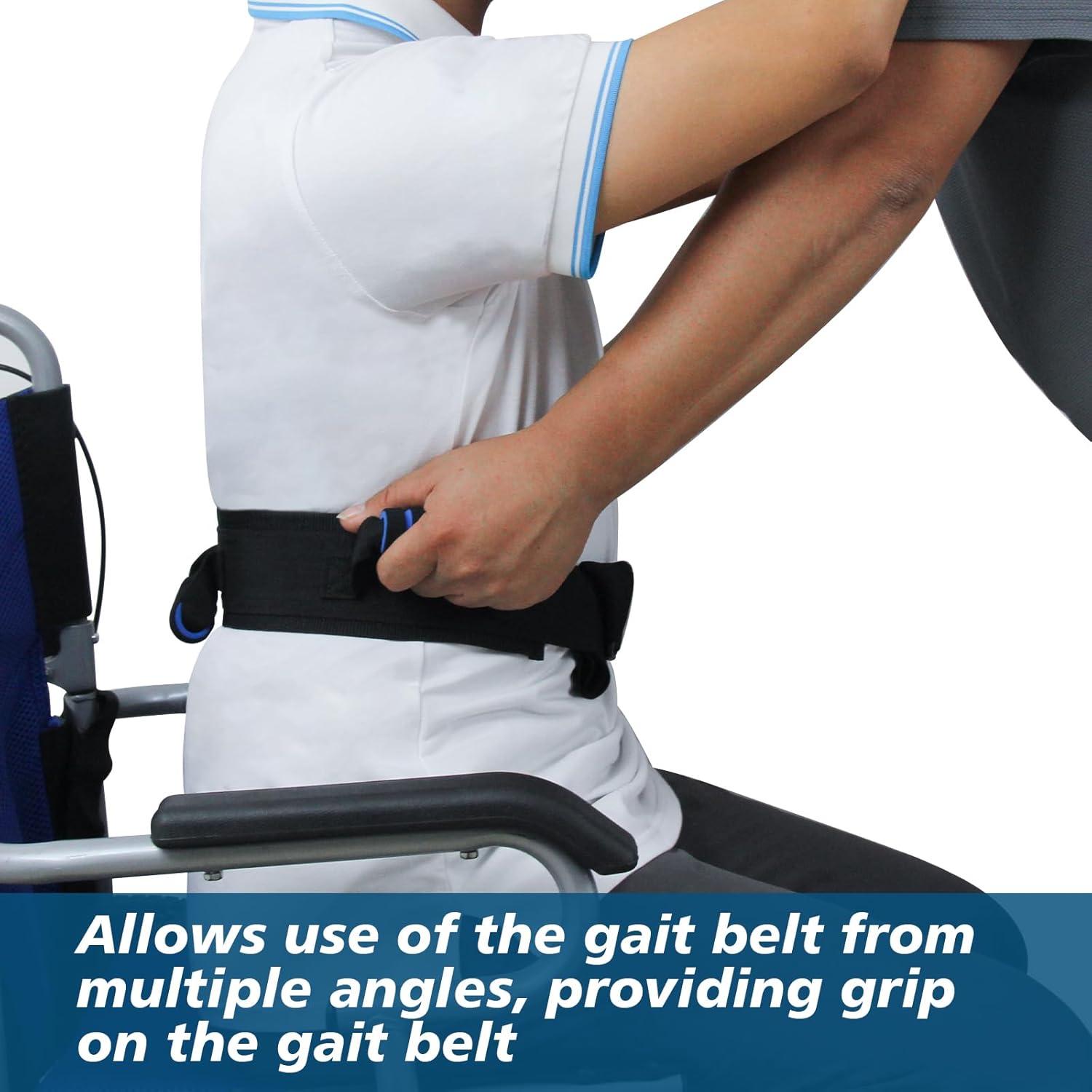 Cinturón de marcha KkaFFe con asas de goma para ancianos