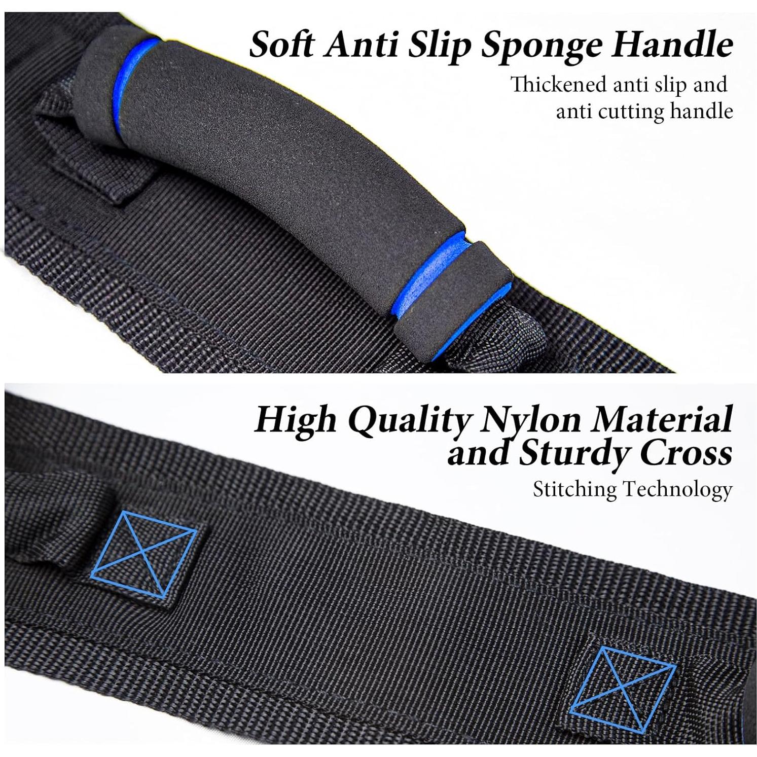 Cinturón de marcha KkaFFe con asas de goma para ancianos