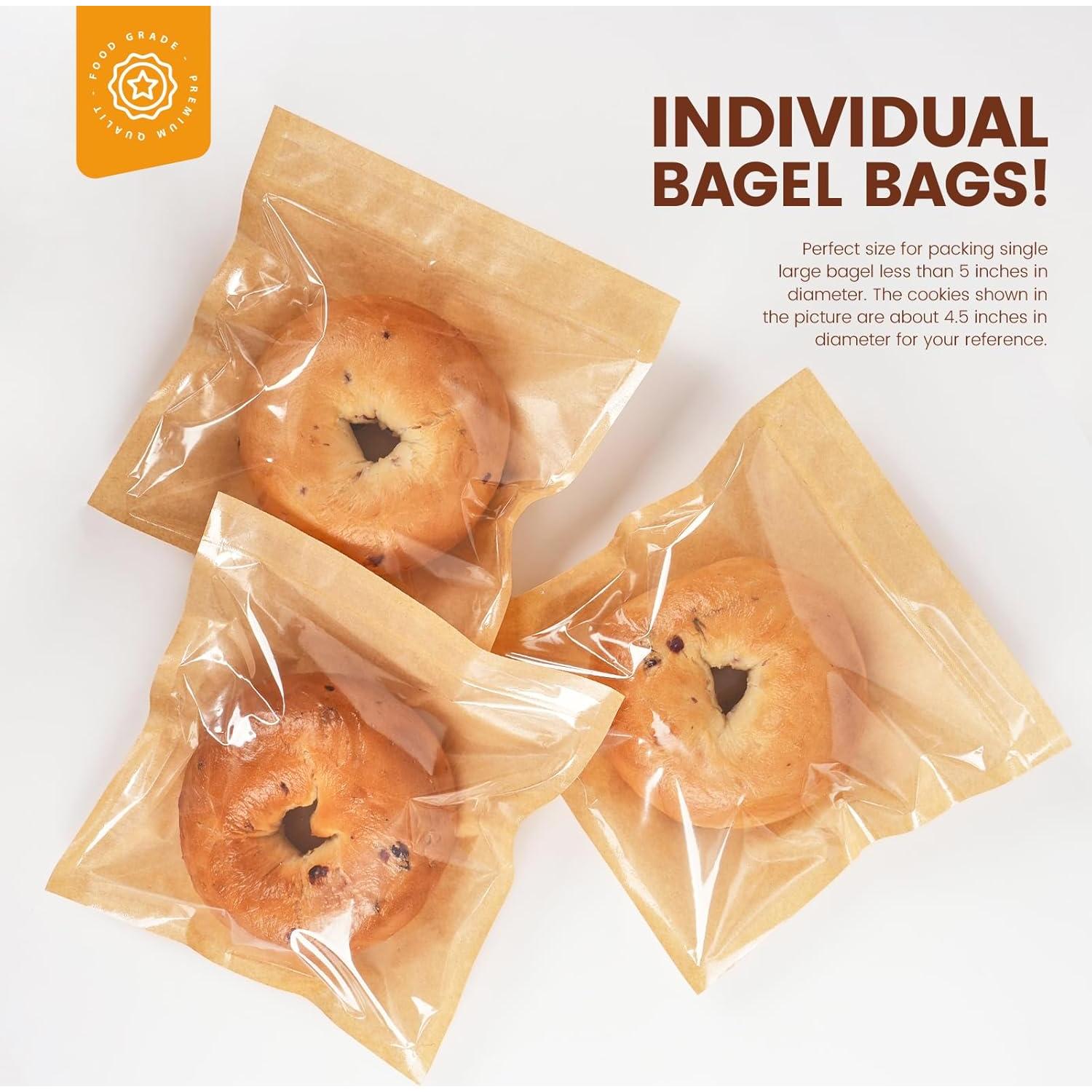 Paquete de 100 bolsas de pan Foranda 18x19 cm sellables