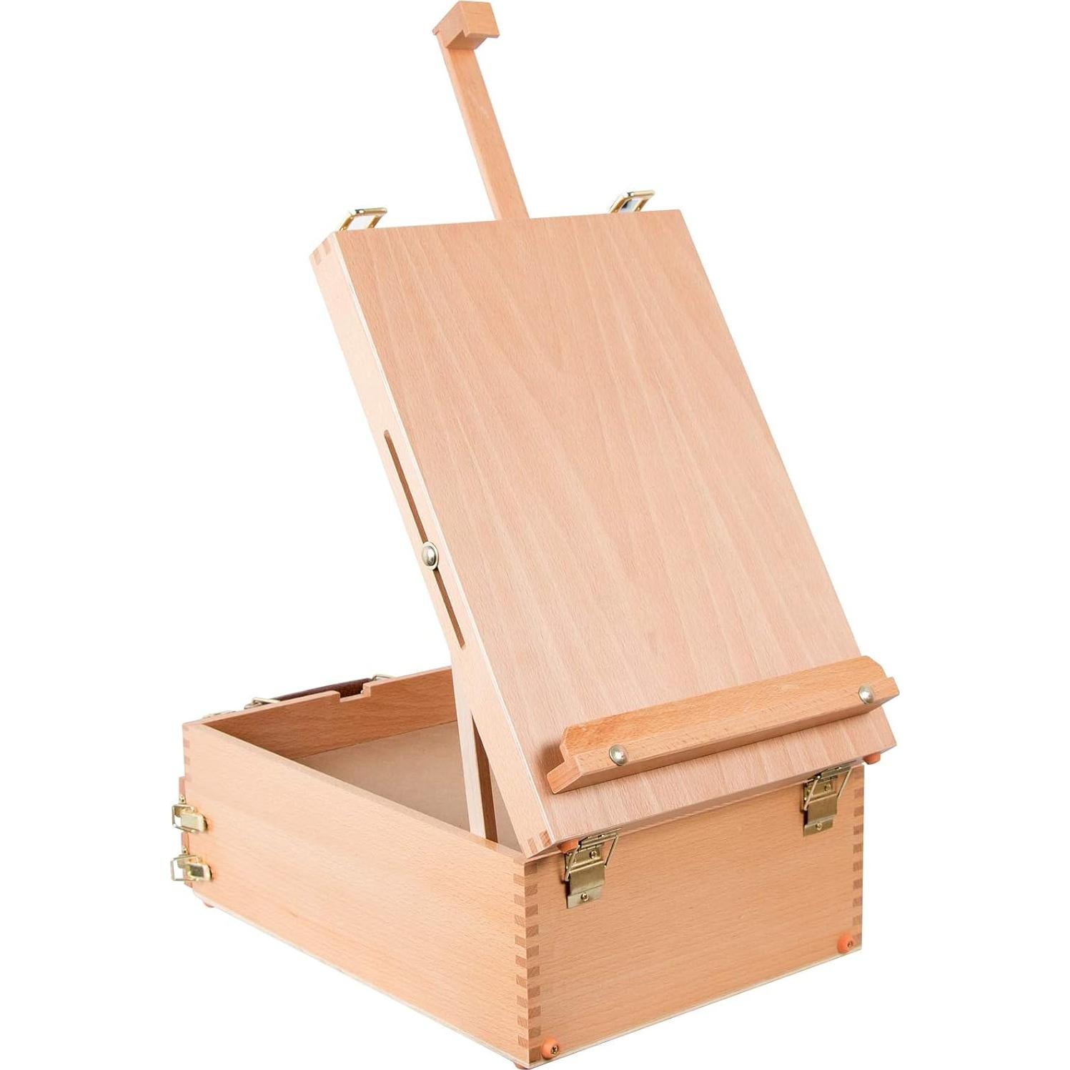 Caja de Suministros de Arte Kuyal Caballete Ajustable 2 Cajones