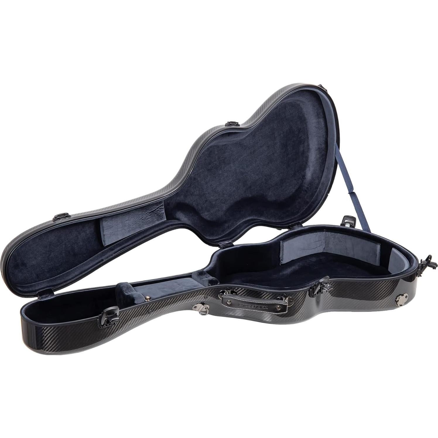 Funda Dura de Fibra de Carbono Crossrock para Guitarra Clásica 4/4 - Negra