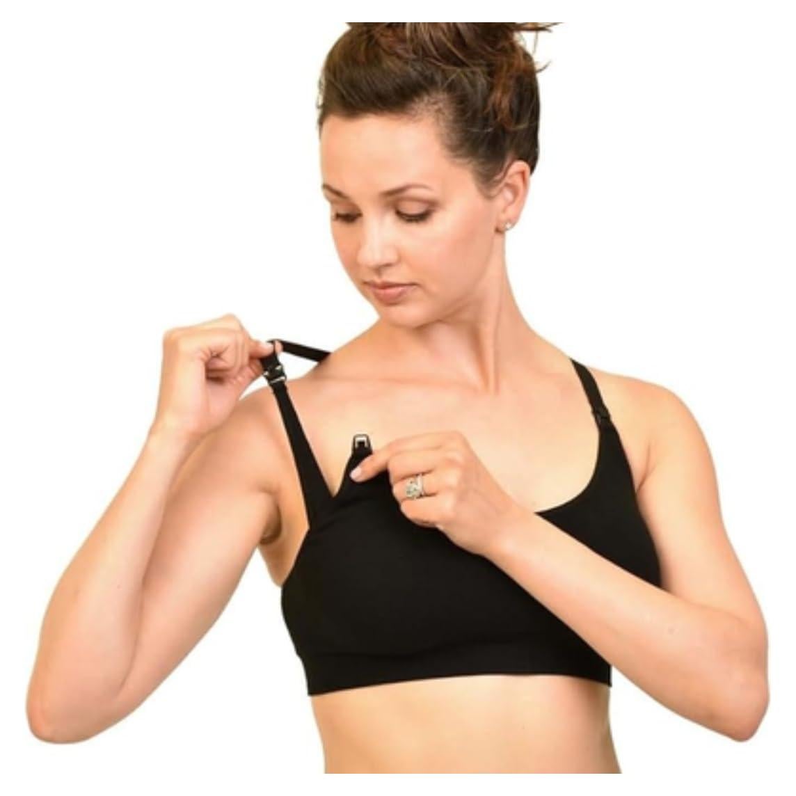 Sostén de Maternidad Bamboobies Sin Aros Negro X-Pequeño