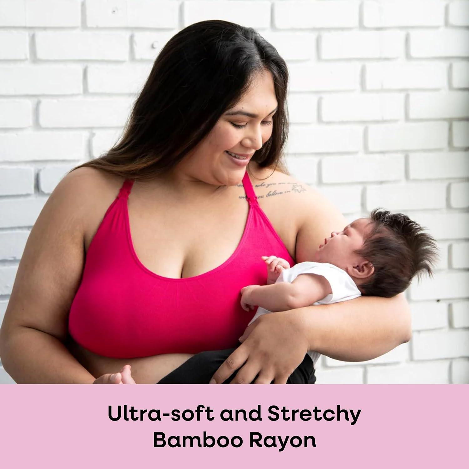 Sostén de Maternidad Bamboobies Sin Aros Negro X-Pequeño