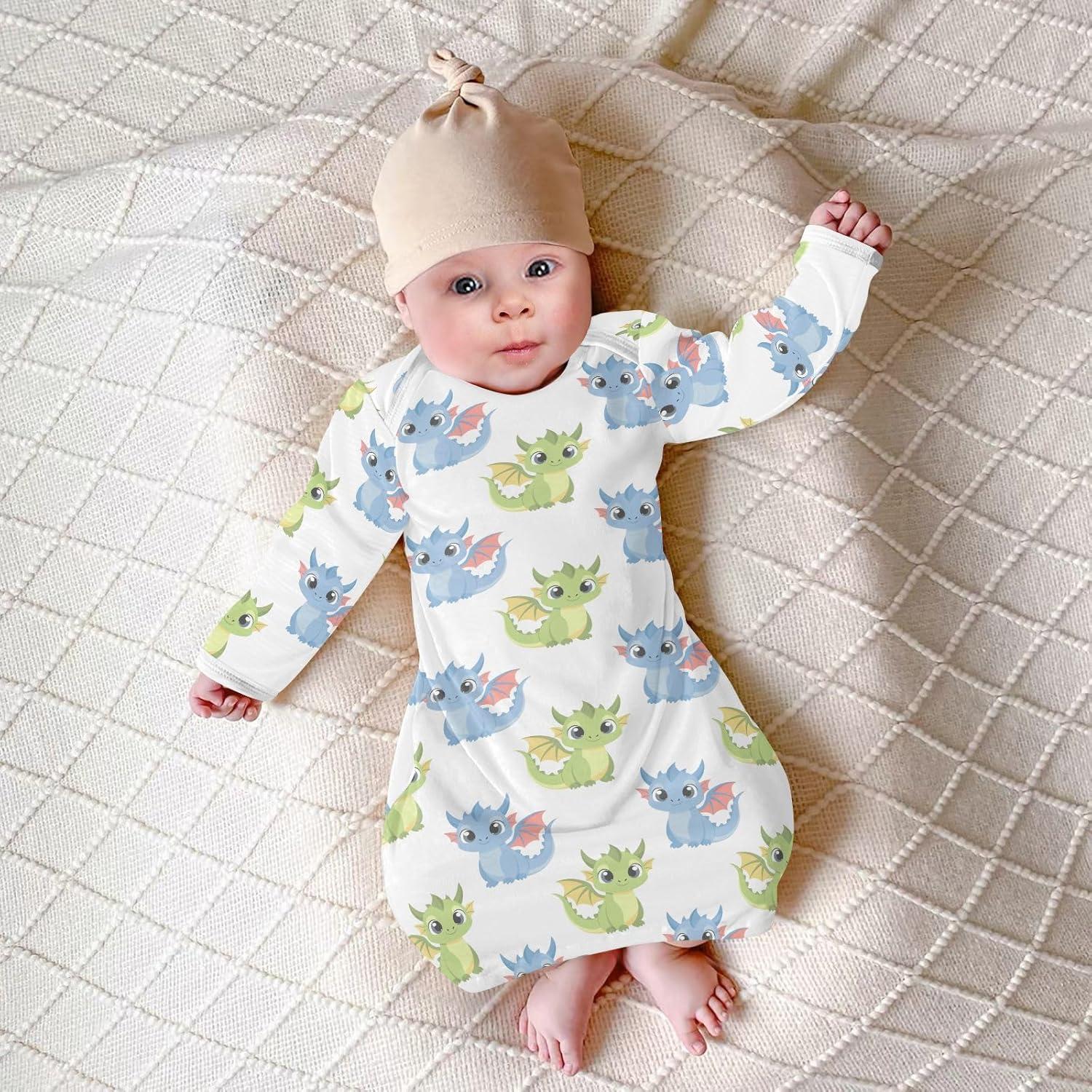 Vestido de Dormir de Algodón para Bebés WIFIU 0-12 Meses