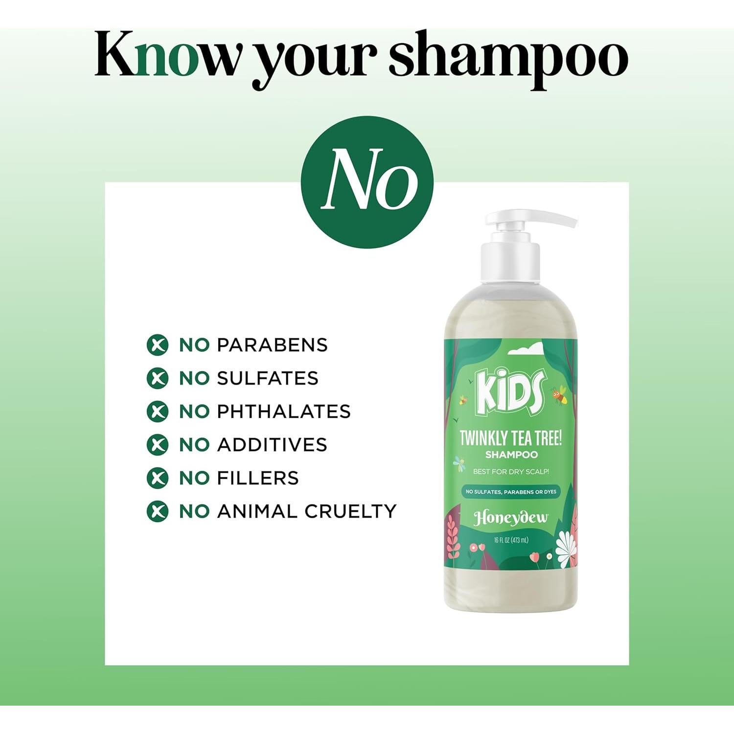 Champú Honeydew para Niños 473ml - Cuero Cabelludo Seco