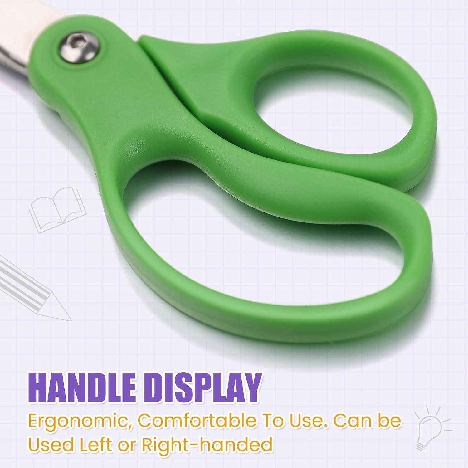 12 Tijeras de Seguridad para Niños BURVAGY 5" Acero Inoxidable