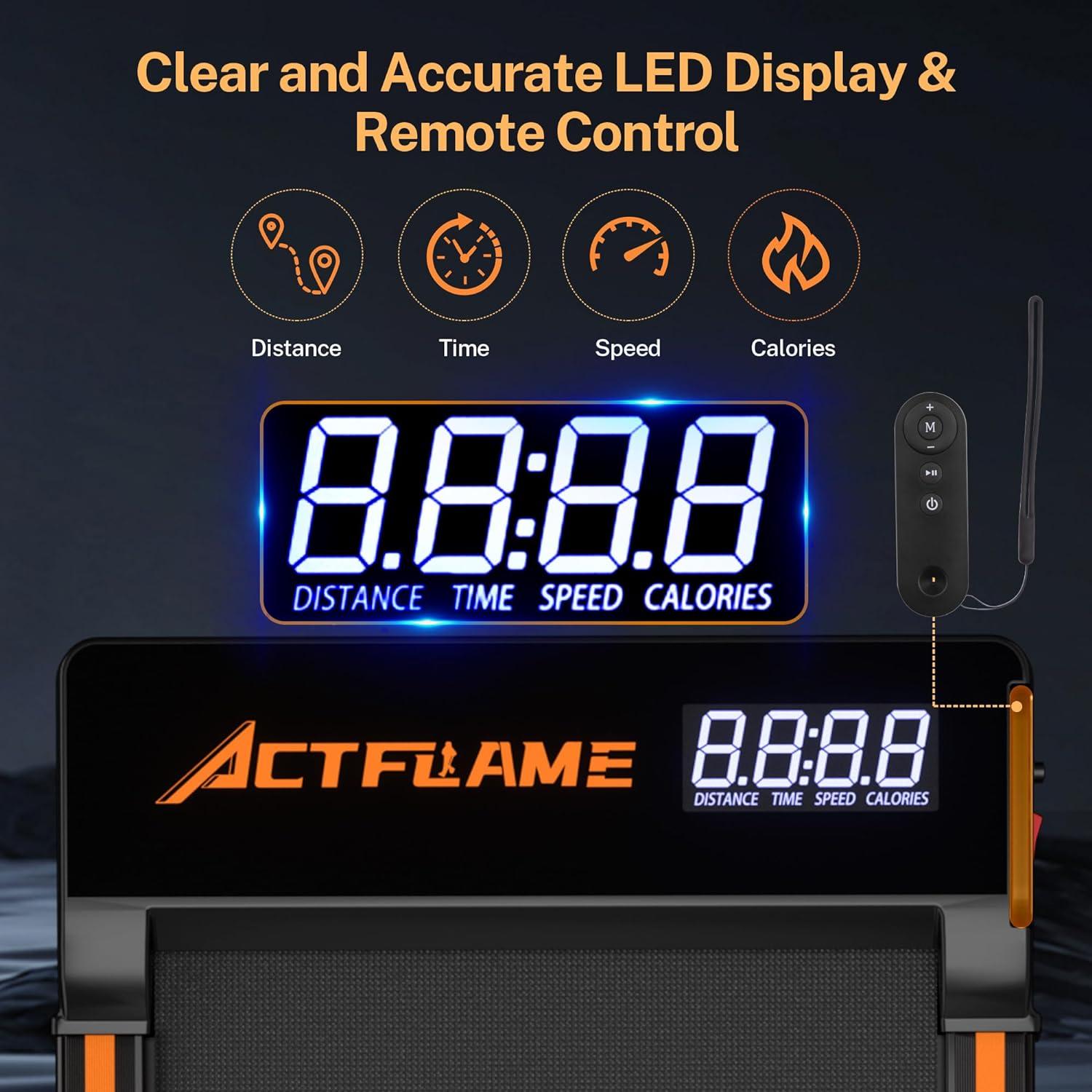 Caminadora Plegable ACTFLAME TM500 2.5HP Inclinación 15°