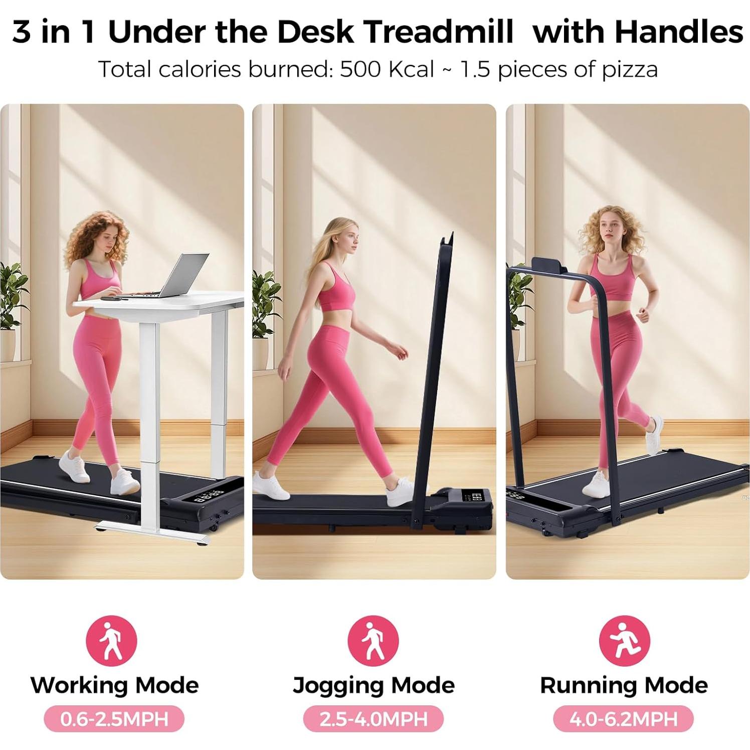 Caminadora Eléctrica Plegable HevGlrm 3.5HP con Manijas