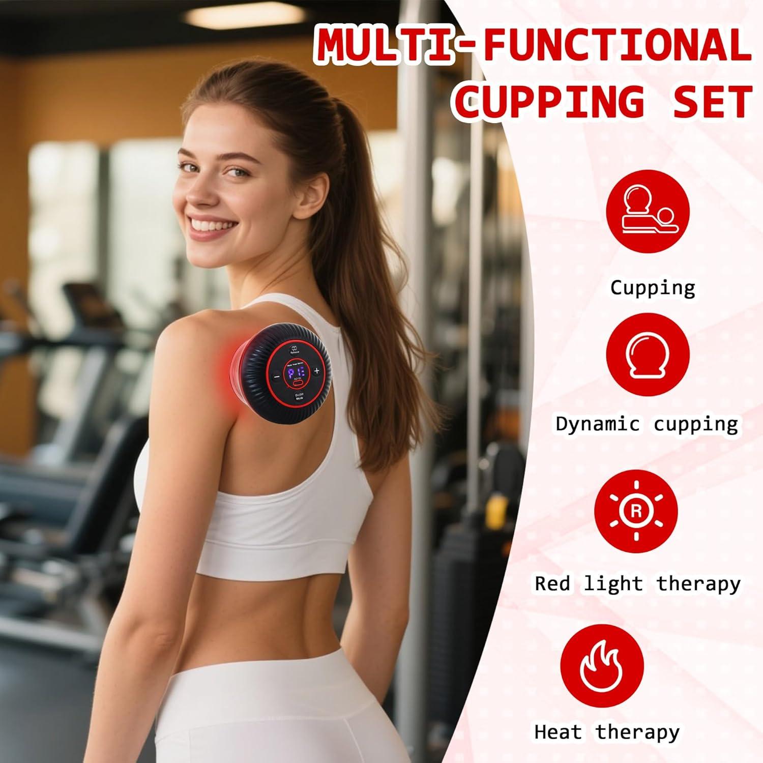 Kit de Ventosas Eléctricas 4 en 1 APXPF - Terapia de Masaje