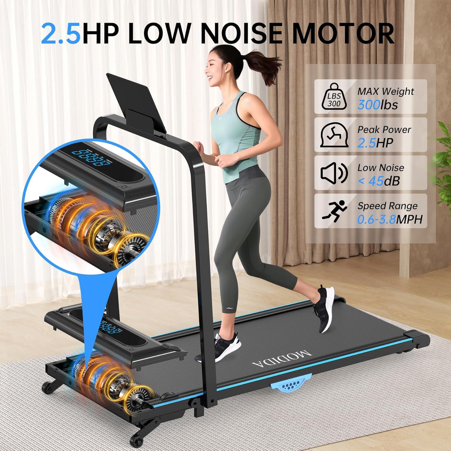 Caminadora Eléctrica Portátil MODIDA 3-en-1 con Control Remoto