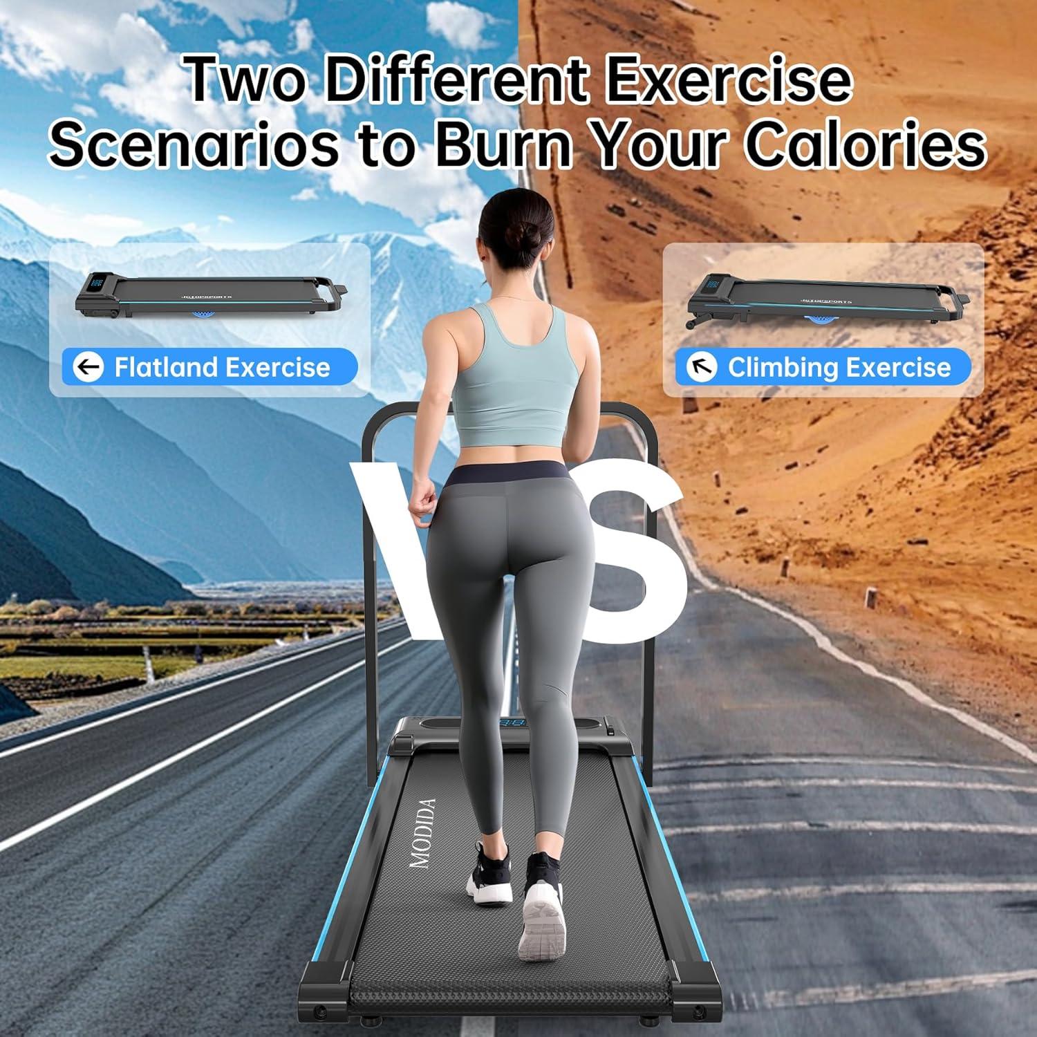 Caminadora Eléctrica Portátil MODIDA 3-en-1 con Control Remoto