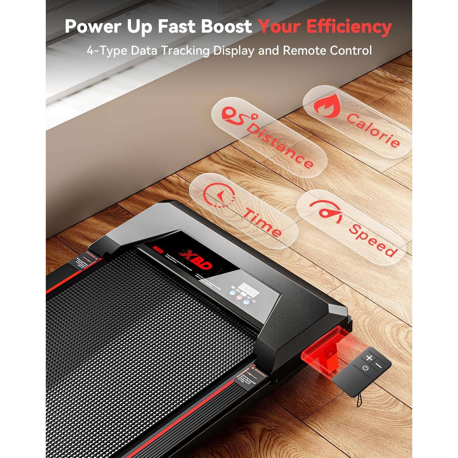 Caminadora Portátil XBD 2.5HP Inclinación 150kg LED Control Remoto