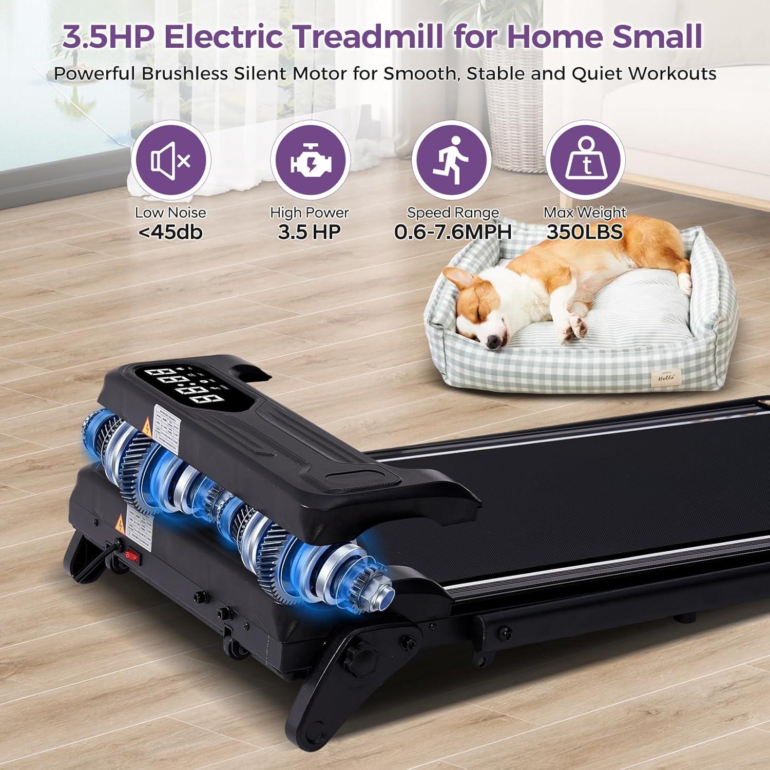 Caminadora Plegable Kassadin 3.5HP con Barra y Pendiente 12%