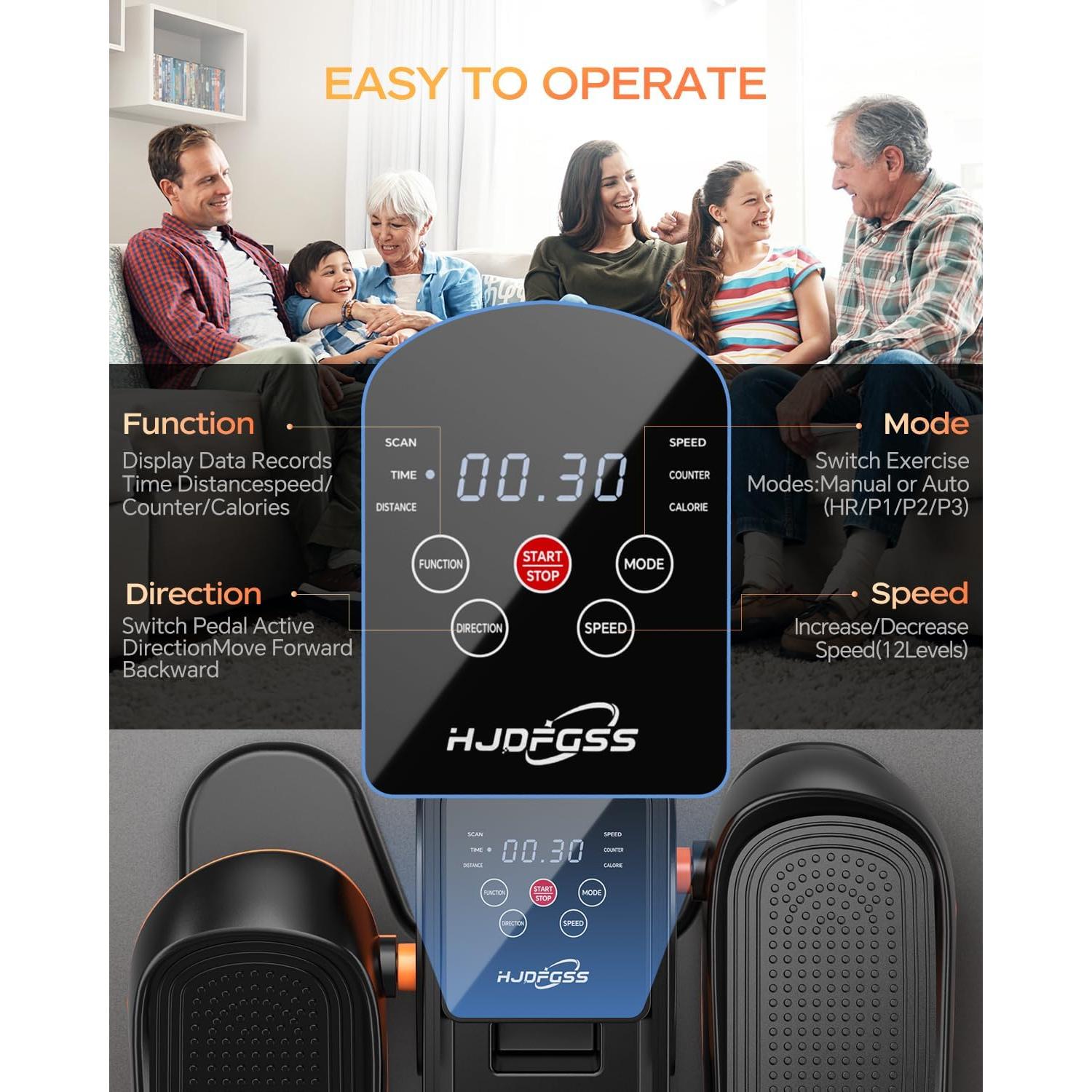 Máquina Elíptica Bajo Escritorio HJDFGSS D802 12 Velocidades