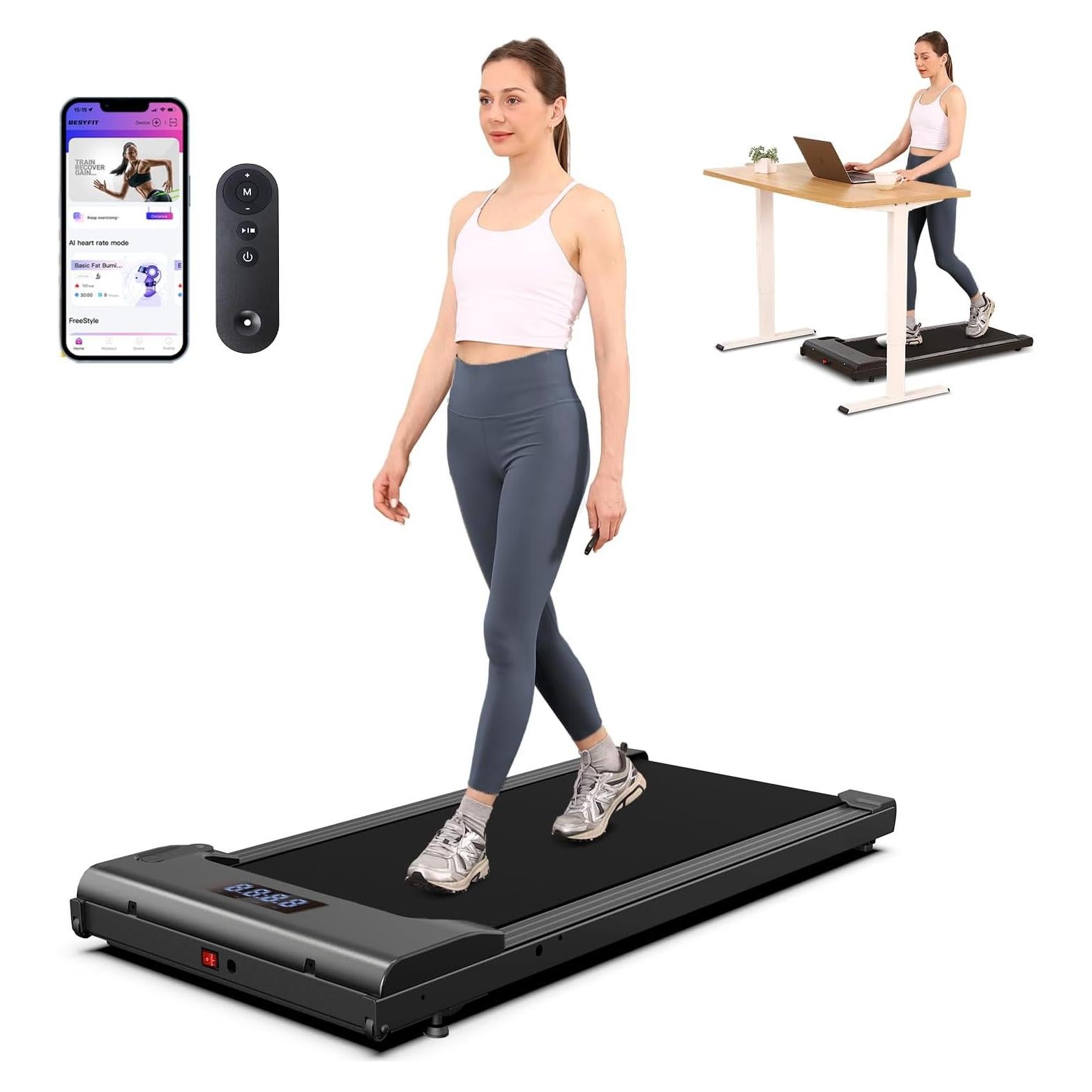 Caminadora Lichico DK-38AB-2 Compacta y Silenciosa 0.8-6.4 km/h