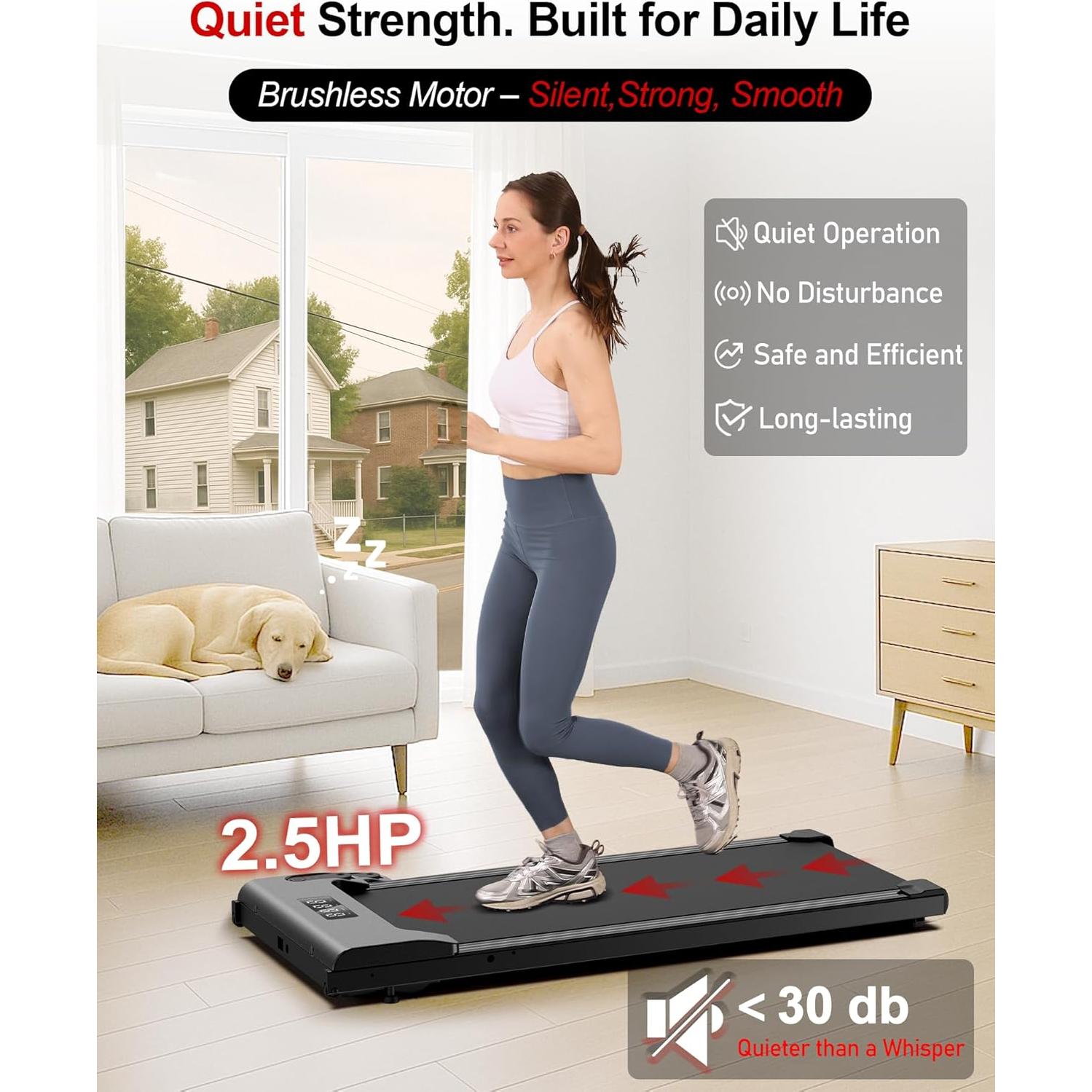 Caminadora Lichico DK-38AB-2 Compacta y Silenciosa 0.8-6.4 km/h