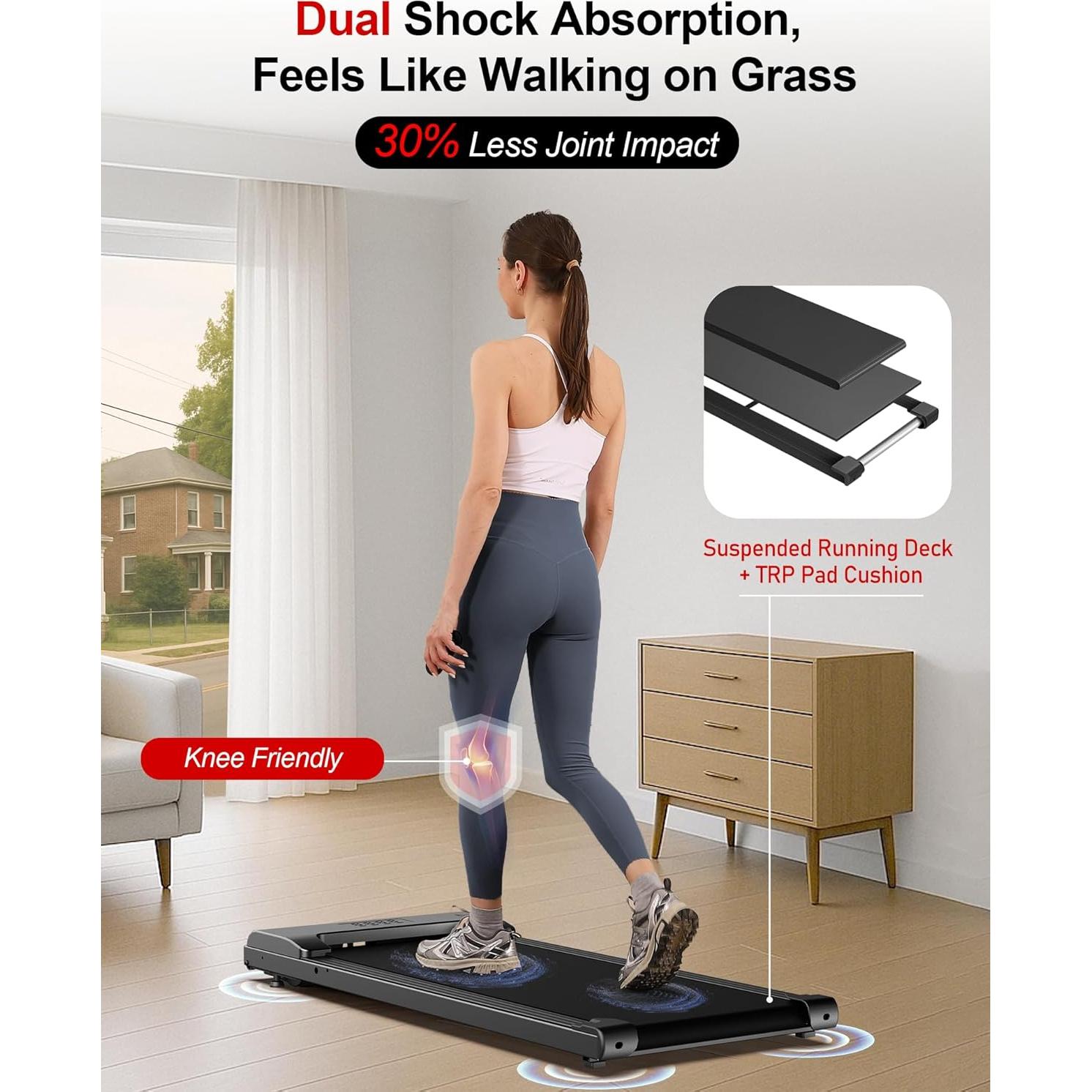 Caminadora Lichico DK-38AB-2 Compacta y Silenciosa 0.8-6.4 km/h