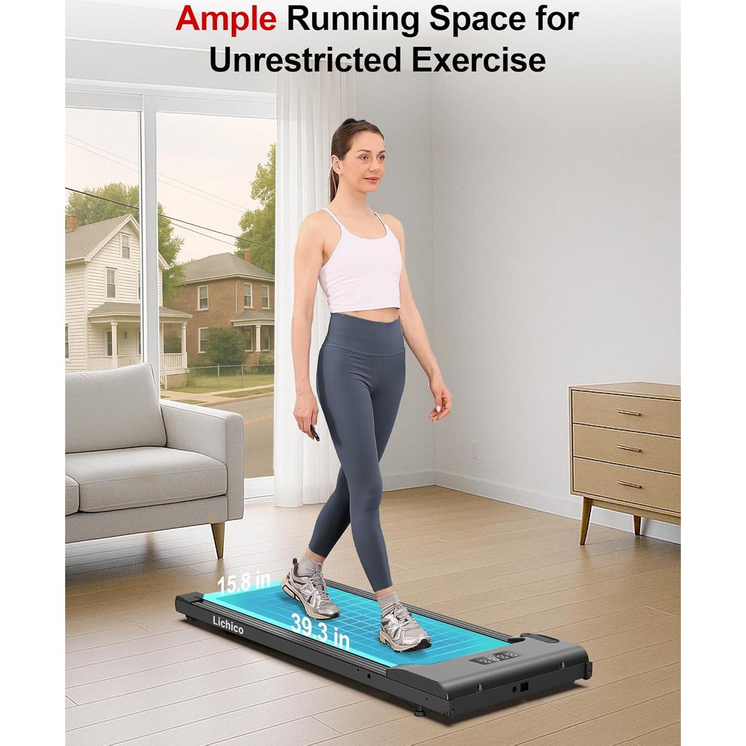 Caminadora Lichico DK-38AB-2 Compacta y Silenciosa 0.8-6.4 km/h