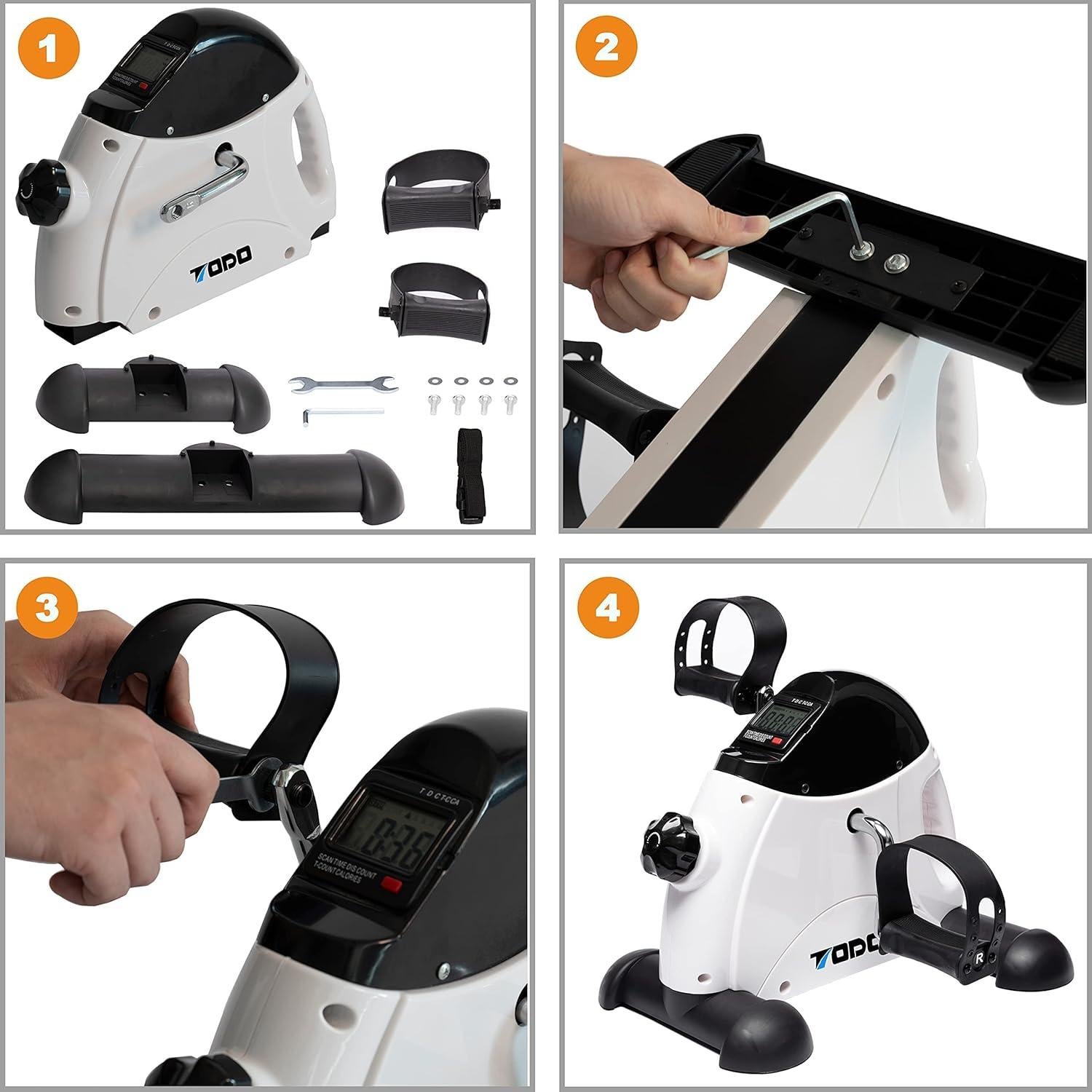 Mini Bicicleta de Ejercicio TODO Pedal Portátil con Monitor LCD