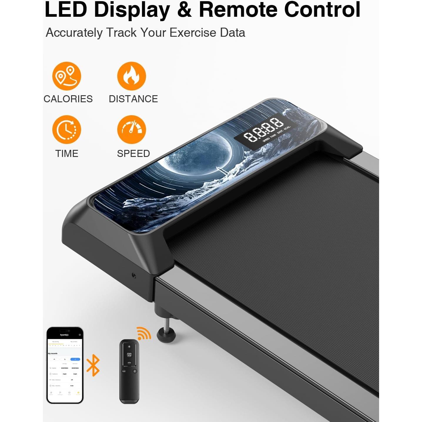 Cinta de Correr Portátil RJOP 2.5HP Compacta 8% Inclinación