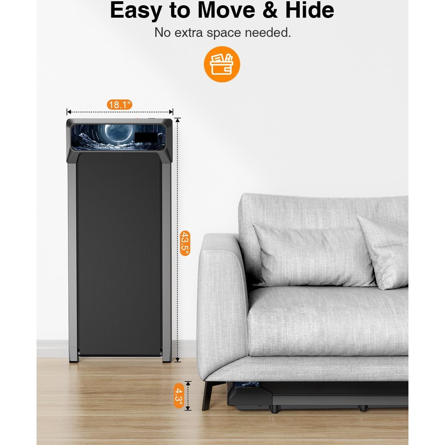 Cinta de Correr Portátil RJOP 2.5HP Compacta 8% Inclinación