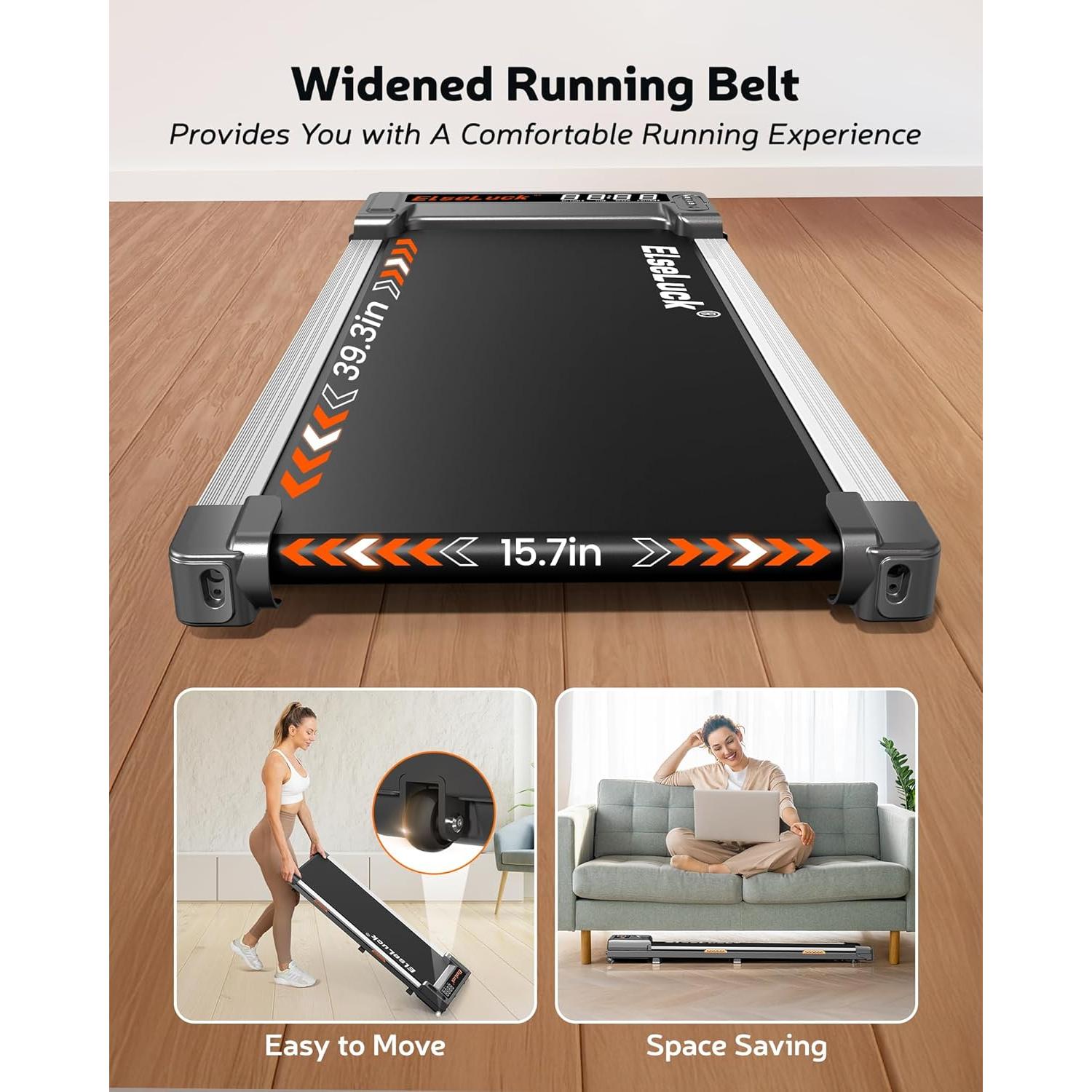 Caminadora Elseluck Bajo Escritorio 2.5HP Pantalla LED 120kg