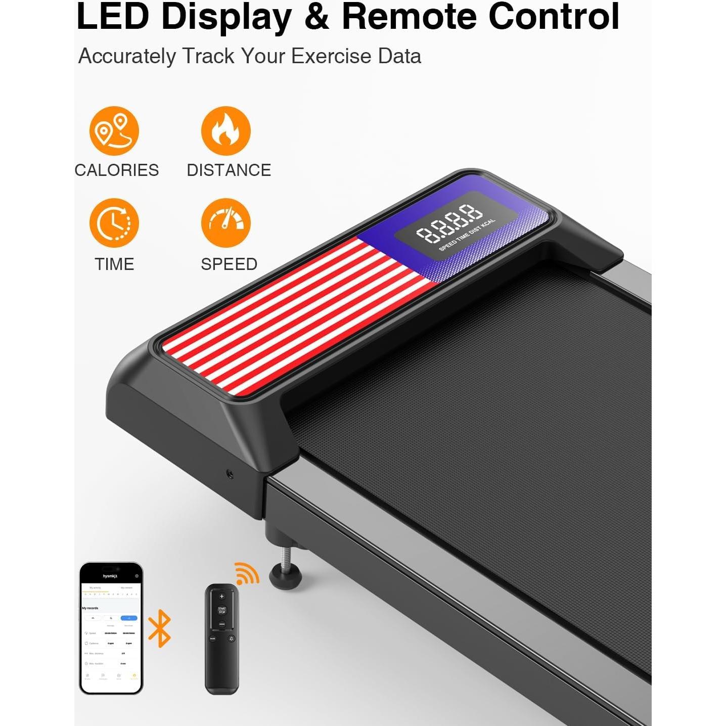 Cinta de Correr Compacta RJOP Mini 2.5HP con Inclinación 0-5%