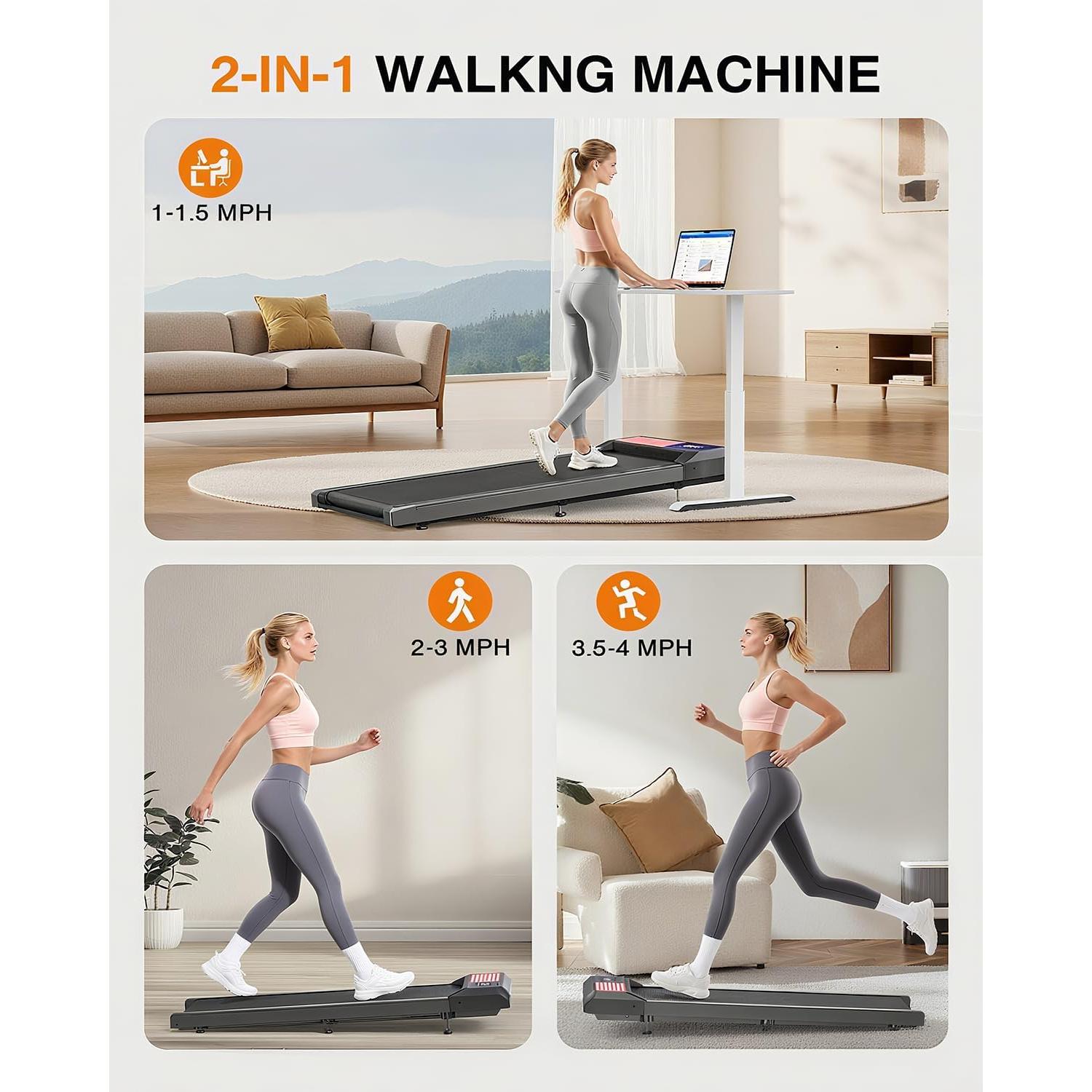 Cinta de Correr Compacta RJOP Mini 2.5HP con Inclinación 0-5%