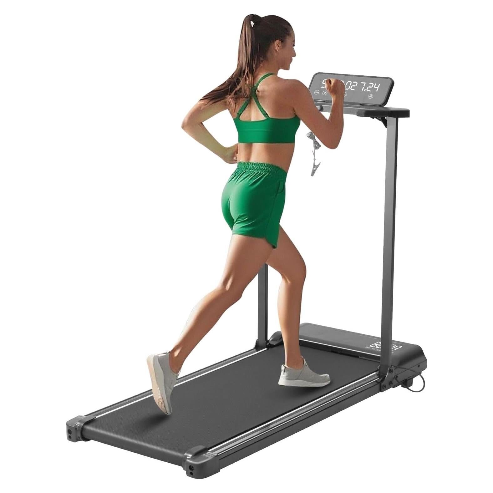 Caminadora Eléctrica Plegable HevGlrm 3.5HP para Casa