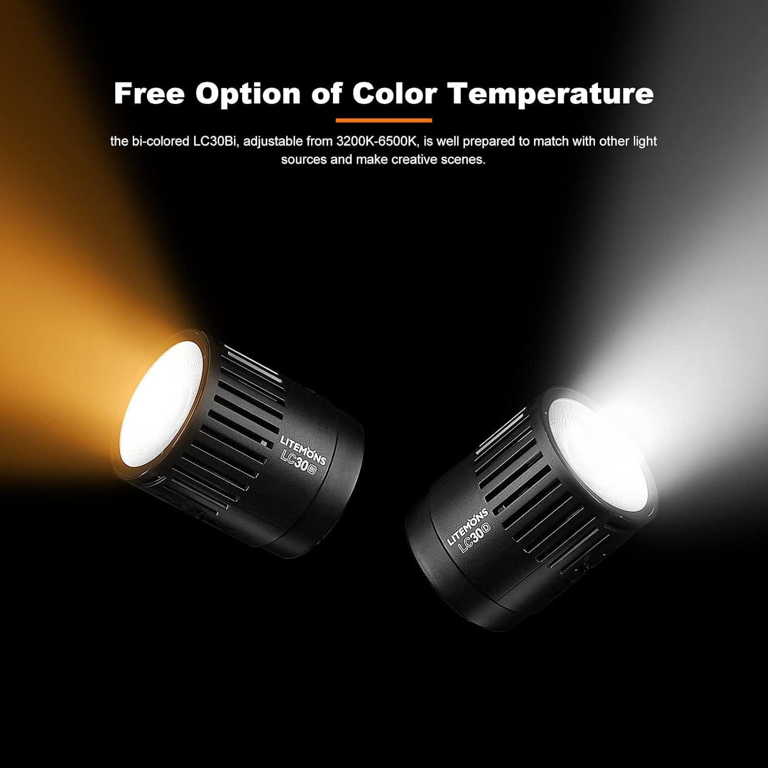 Luz LED Godox LC30Bi Bi-Color 38W 3200K-6500K con Efectos