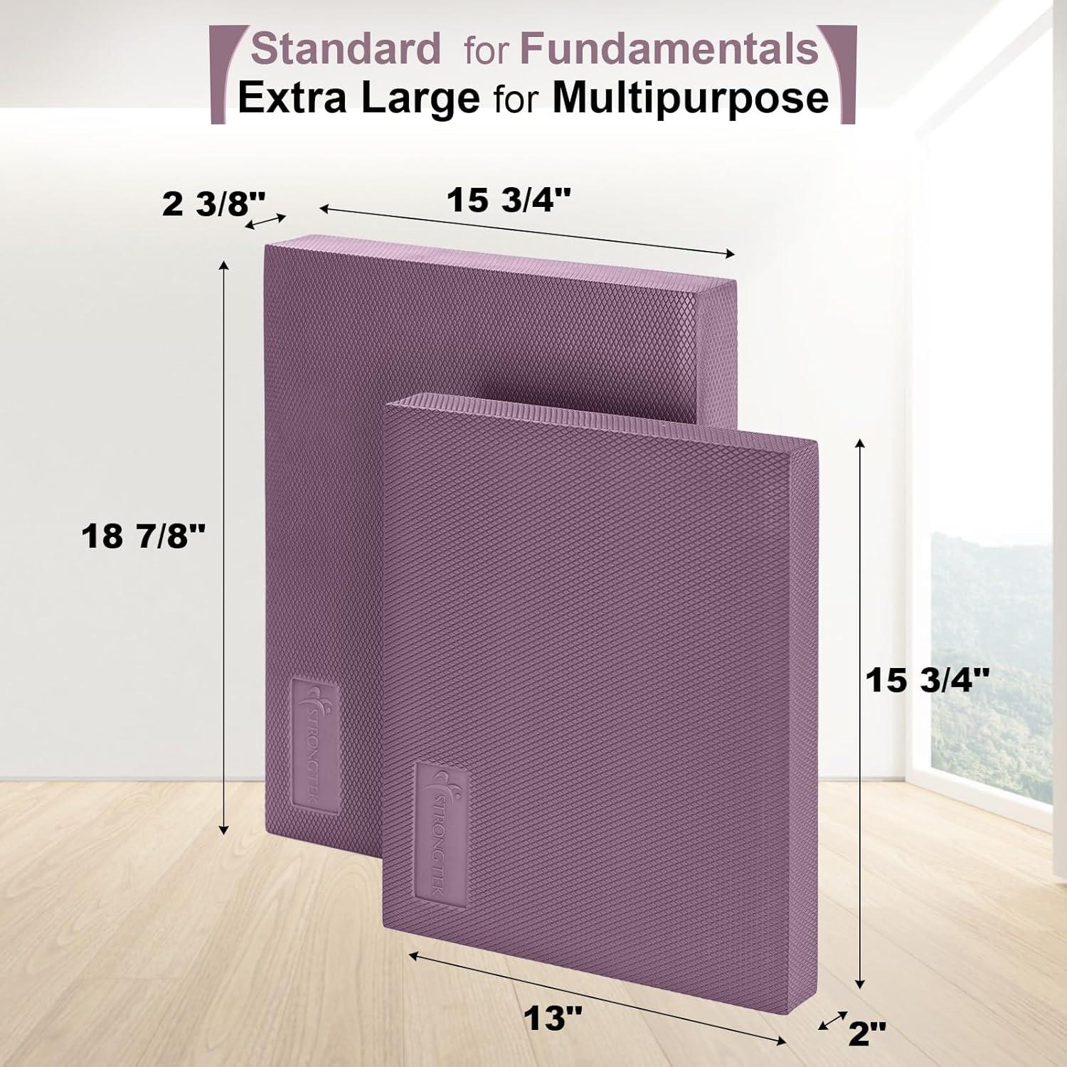 Conjunto de Entrenador de Equilibrio StrongTek - Almohadilla Extra Ancha y Pods de Erizo