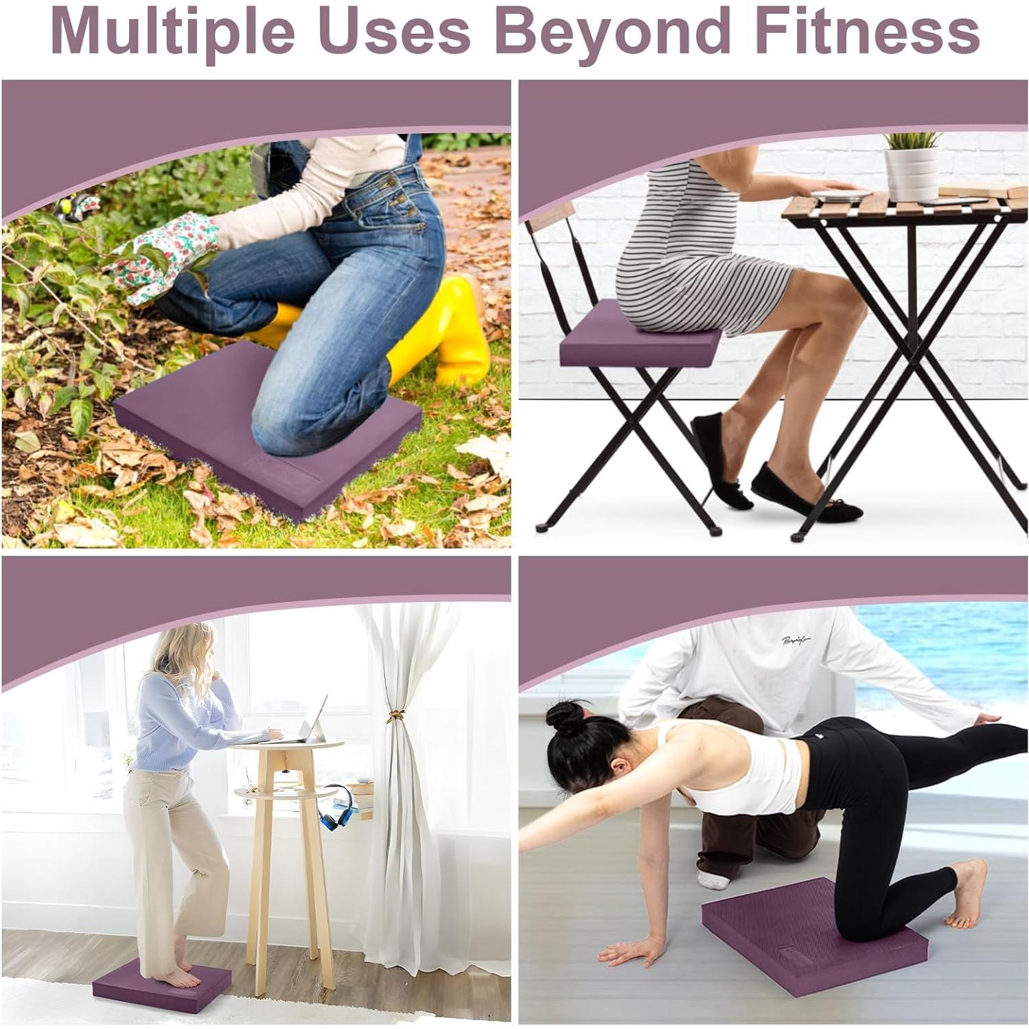 Conjunto de Entrenador de Equilibrio StrongTek - Almohadilla Extra Ancha y Pods de Erizo