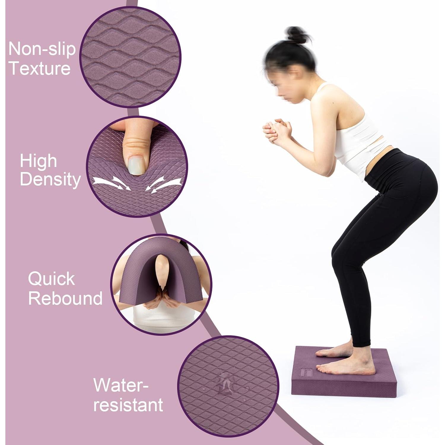 Conjunto de Entrenador de Equilibrio StrongTek - Almohadilla Extra Ancha y Pods de Erizo