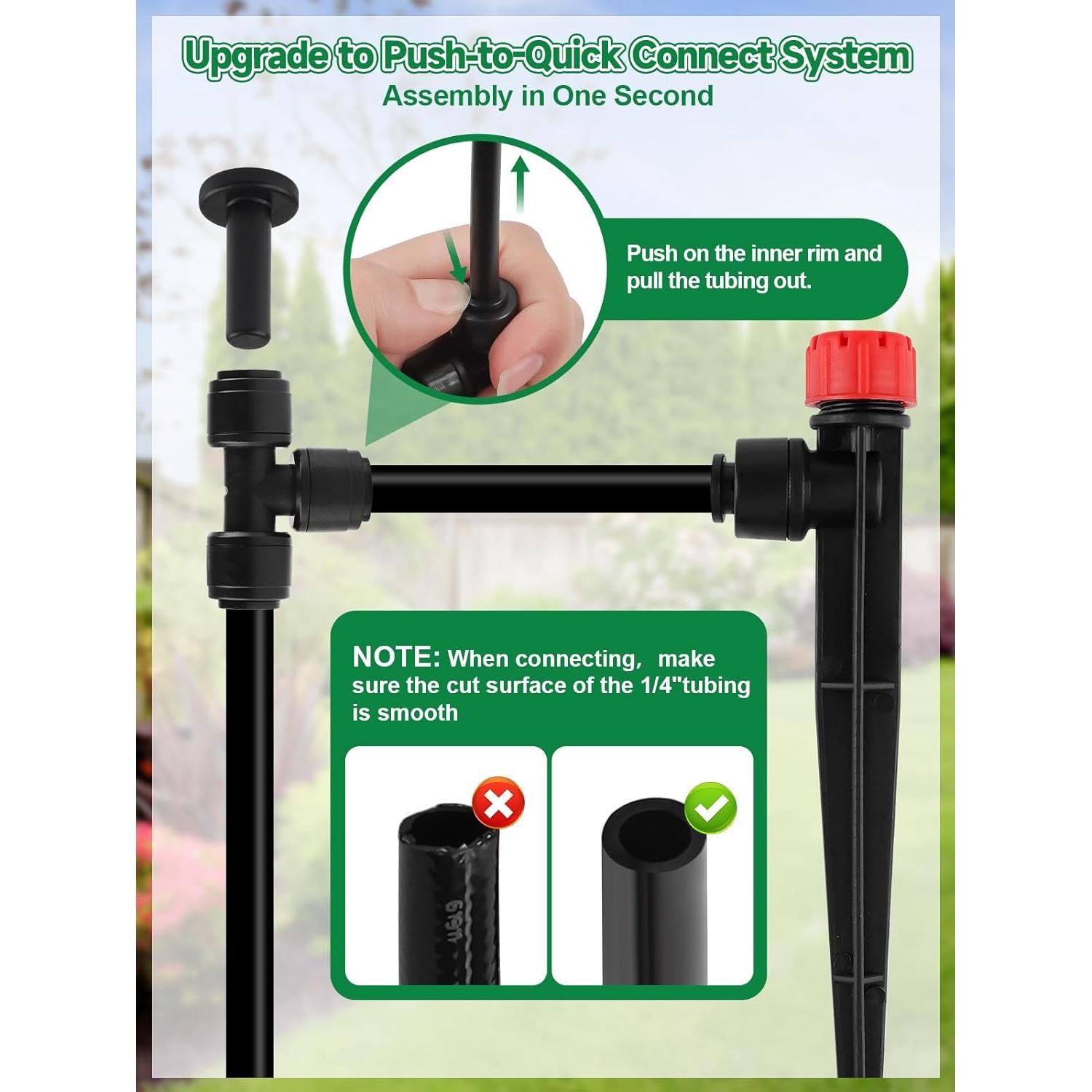 Sistema de Riego por Goteo Kalolary 59.9m con Temporizador