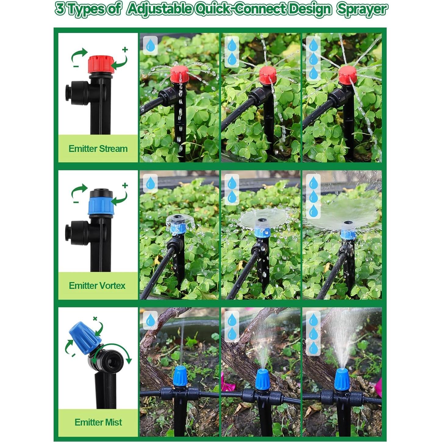 Sistema de Riego por Goteo Kalolary 59.9m con Temporizador