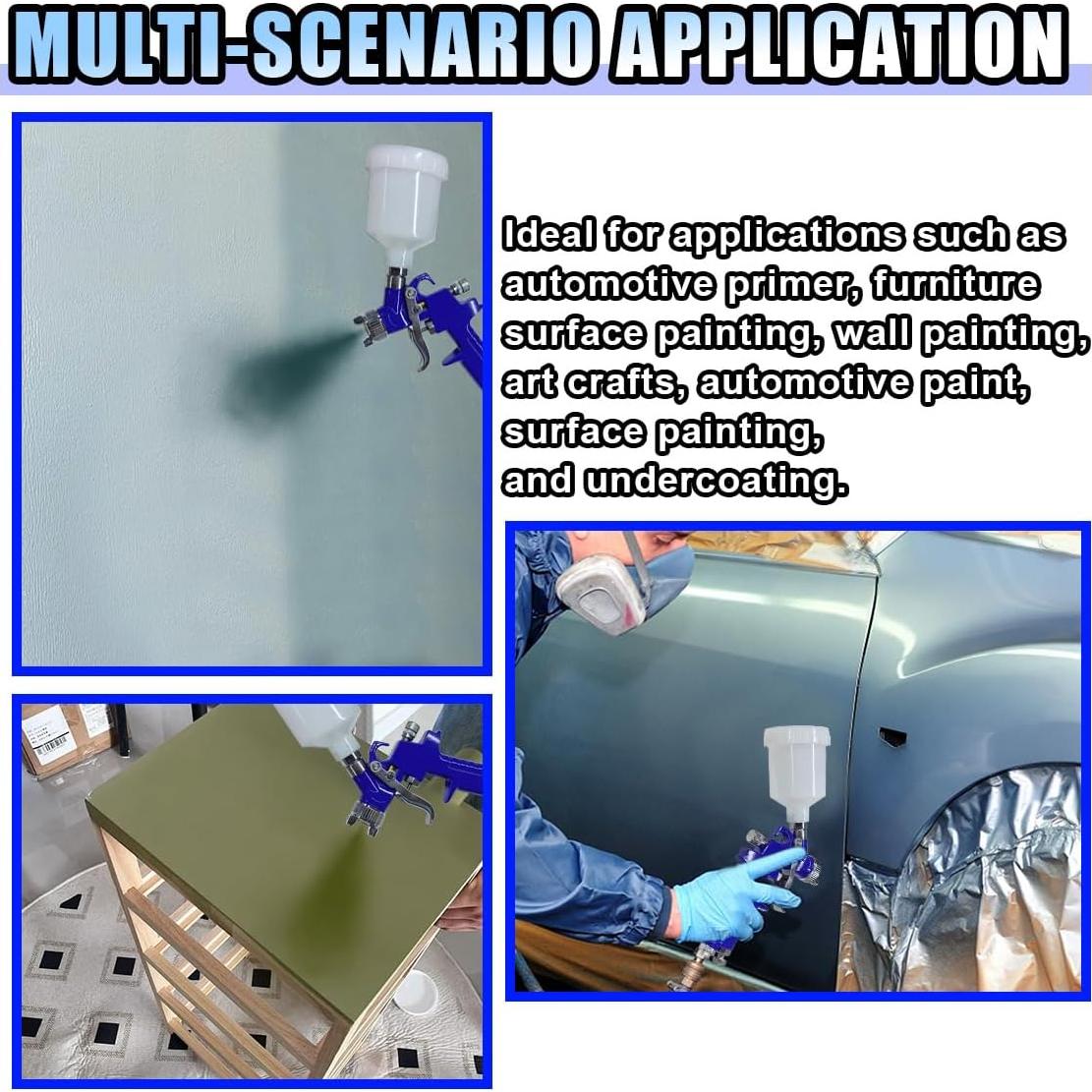Pistola de Pintura HVLP BDZMC 0.8 mm 125 cc para Automóviles