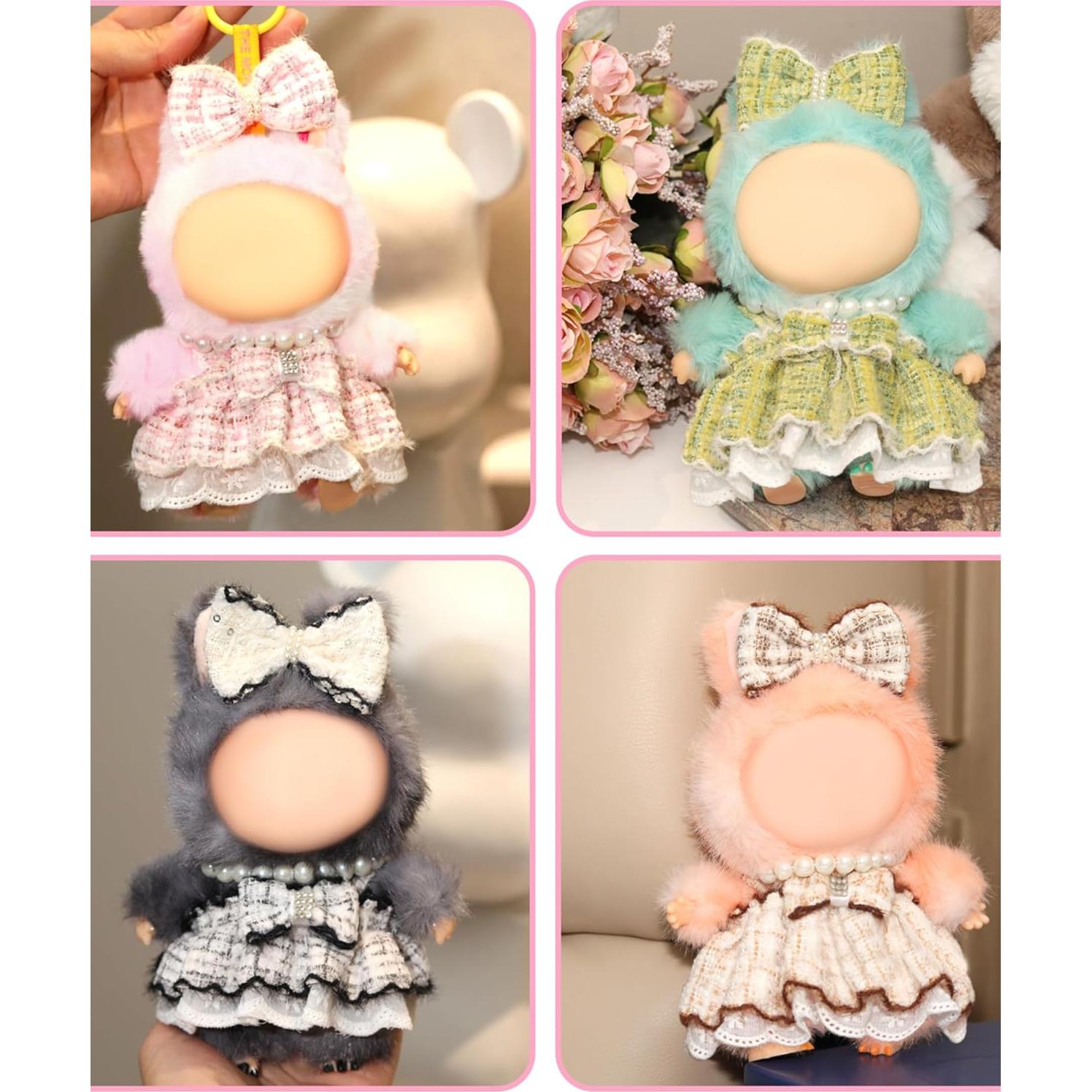 Conjunto de Ropa para Muñeca de 17cm JHZforest - 3 Piezas Negro