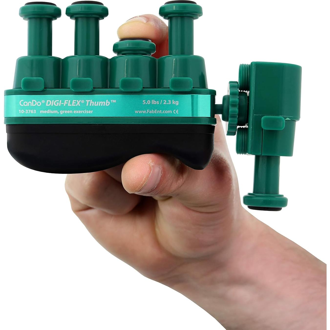 CanDo Digi-Flex Pulgar Mediano Verde - Ejercitador de Dedos