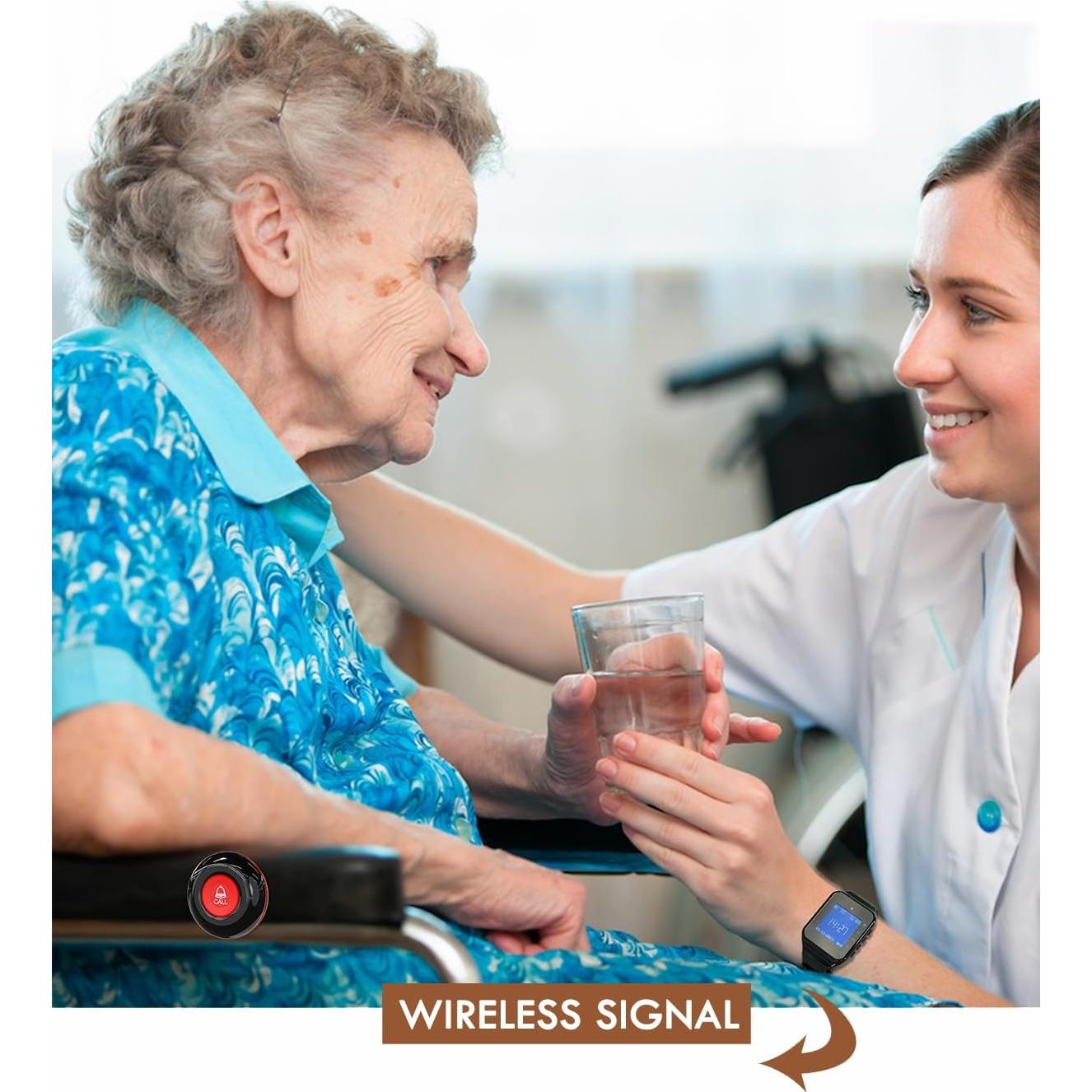 Botón de Llamada Inalámbrico CallToU - 10 Botones + 1 Receptor