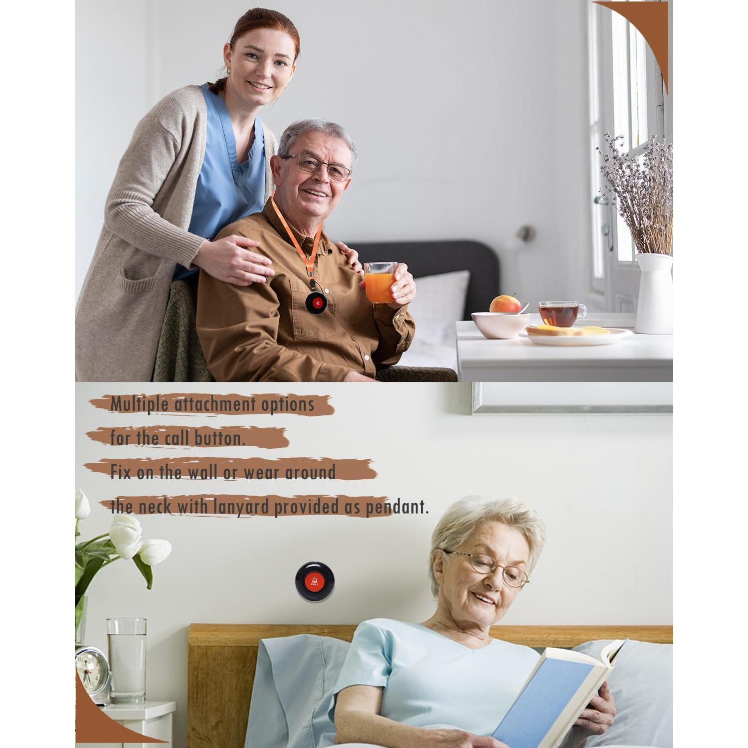 Botón de Llamada Inalámbrico CallToU - 10 Botones + 1 Receptor