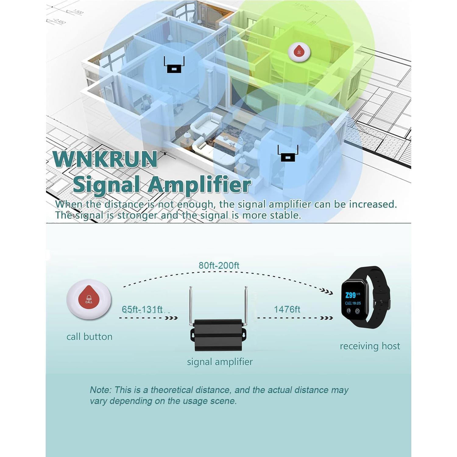 Botón de Llamada Inalámbrico WNKRUN CS-O1 Impermeable