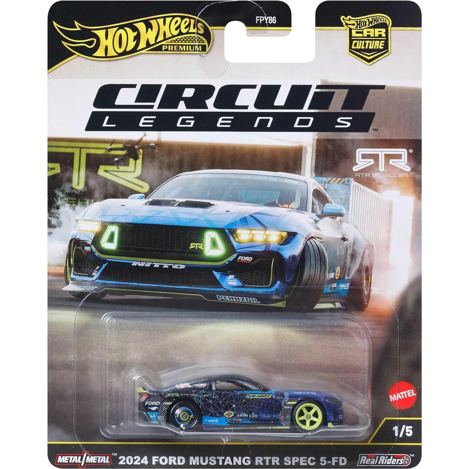 Hot Wheels Premium Mustang RTR Spec 5-FD 1:64 Die-Cast 2024