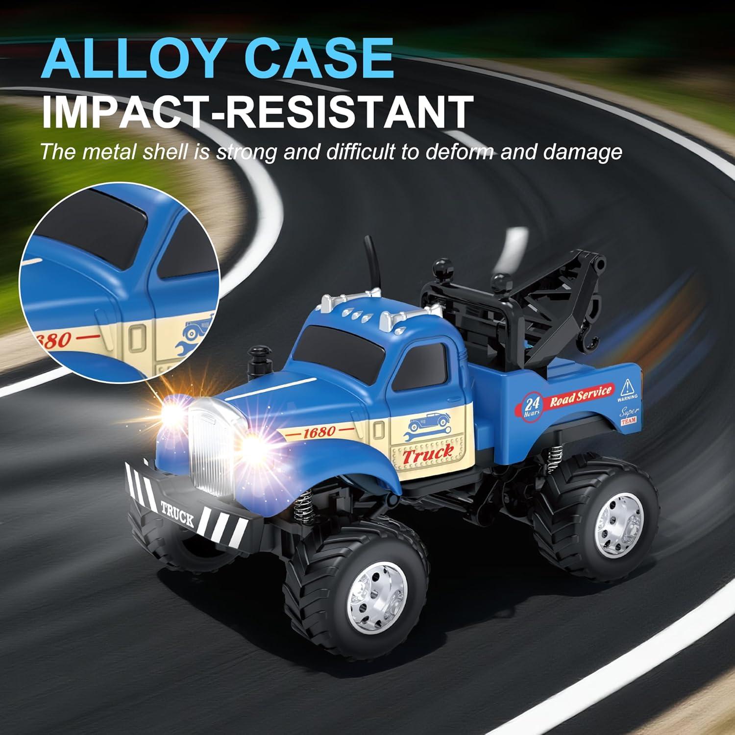 Coche RC Mini Camión MOONTOY Escala 1:64 con Luces LED