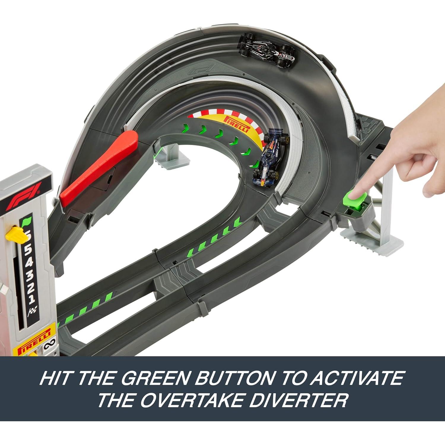 Juego de Pista de Autos Hot Wheels F1 con 3 Autos 1:64